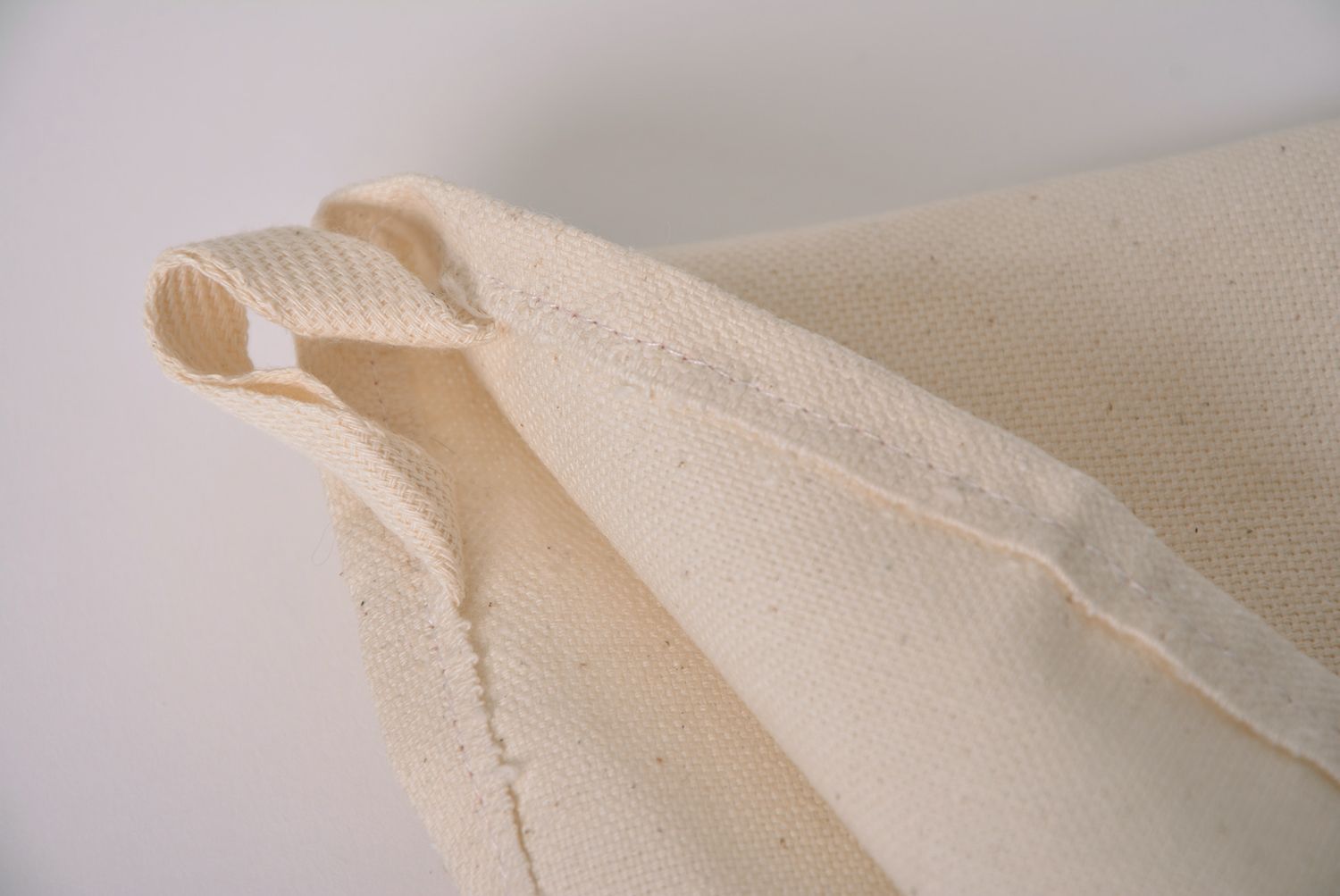 Handmade cute designer beige fabric kitchen dish towel with embroidered rabbit  photo 5