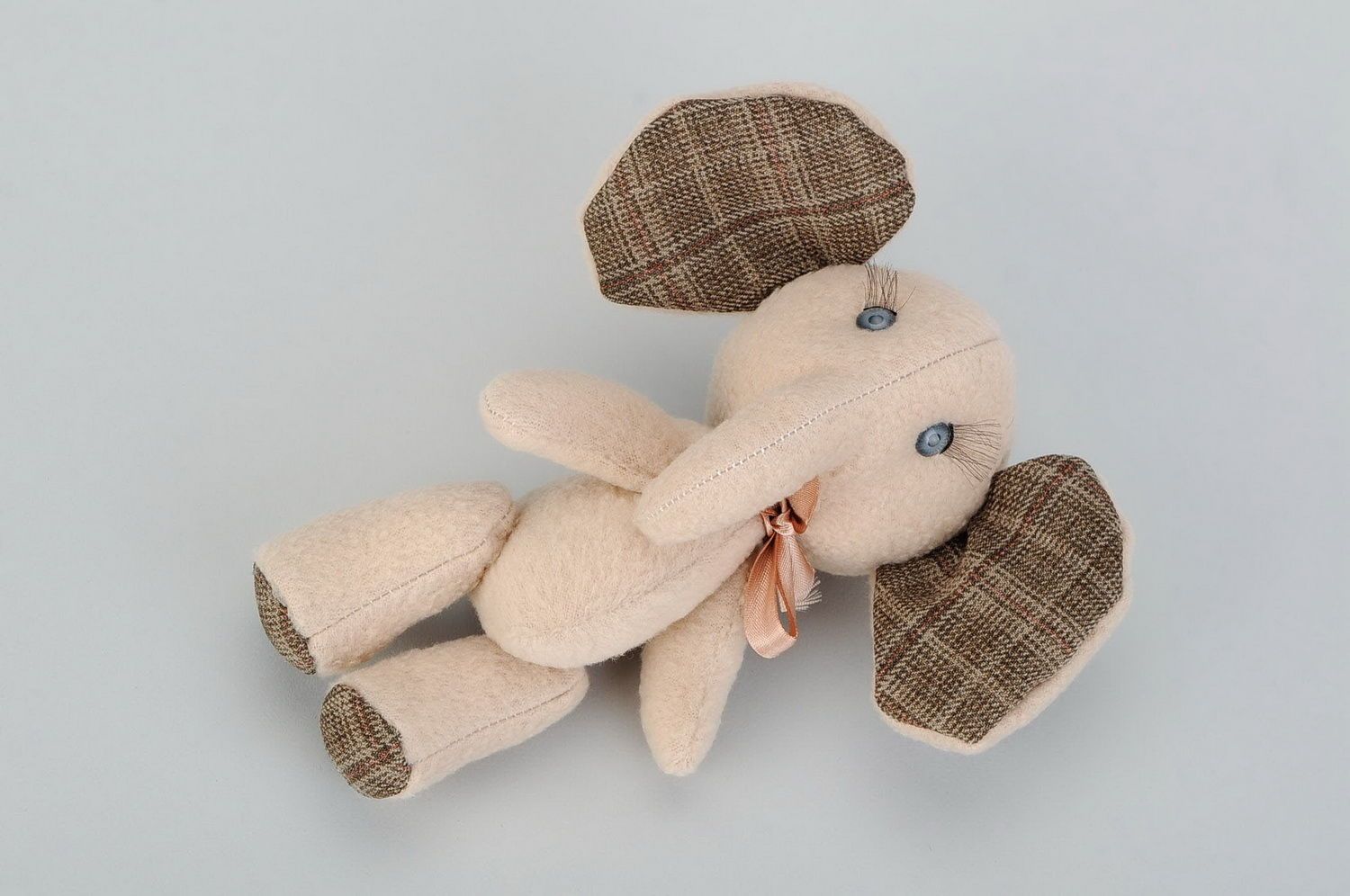 Toy made of fleece Small elephant photo 3