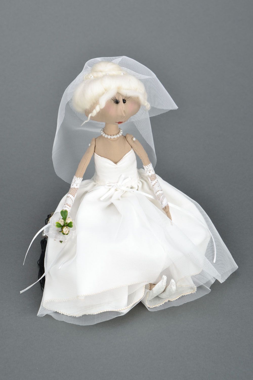 Fabric doll Bride photo 1
