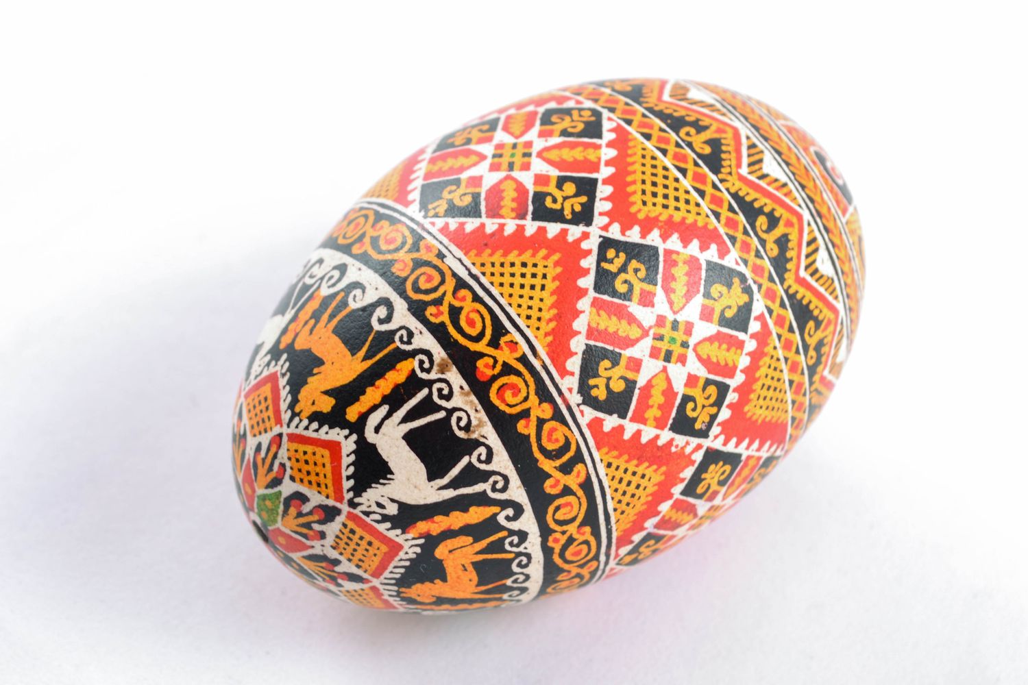 Пасхальное яйцо ручной работы с росписью большое фото 4
