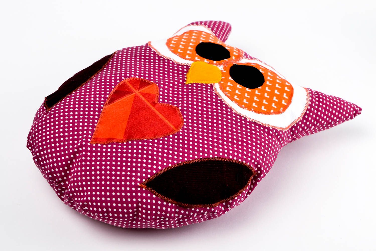 Игрушка-подушка ручной работы детская игрушка милая мягкая игрушка сова фото 3