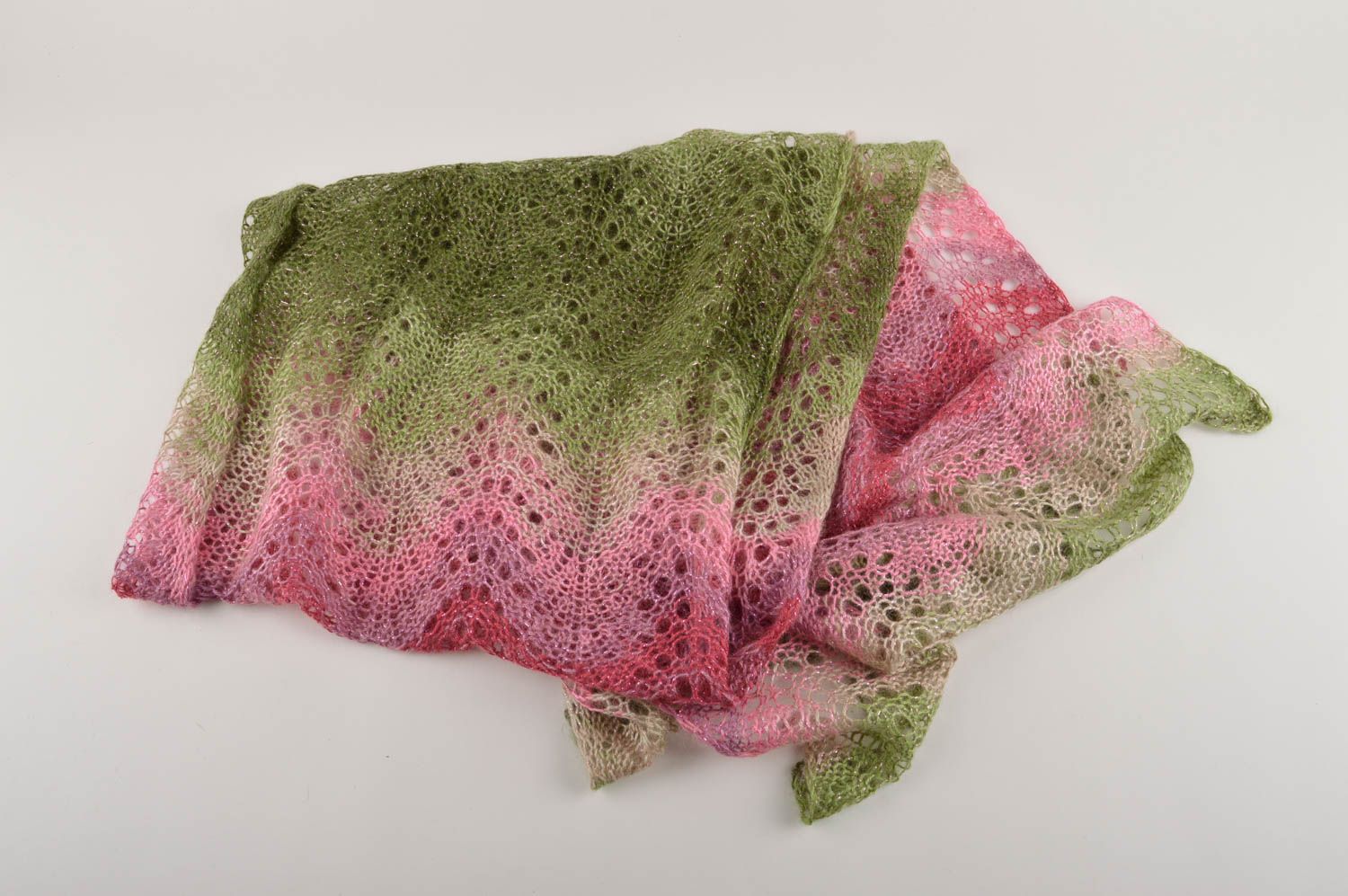 Bufanda tejida artesanal complemento de invierno regalo original para mujer foto 4