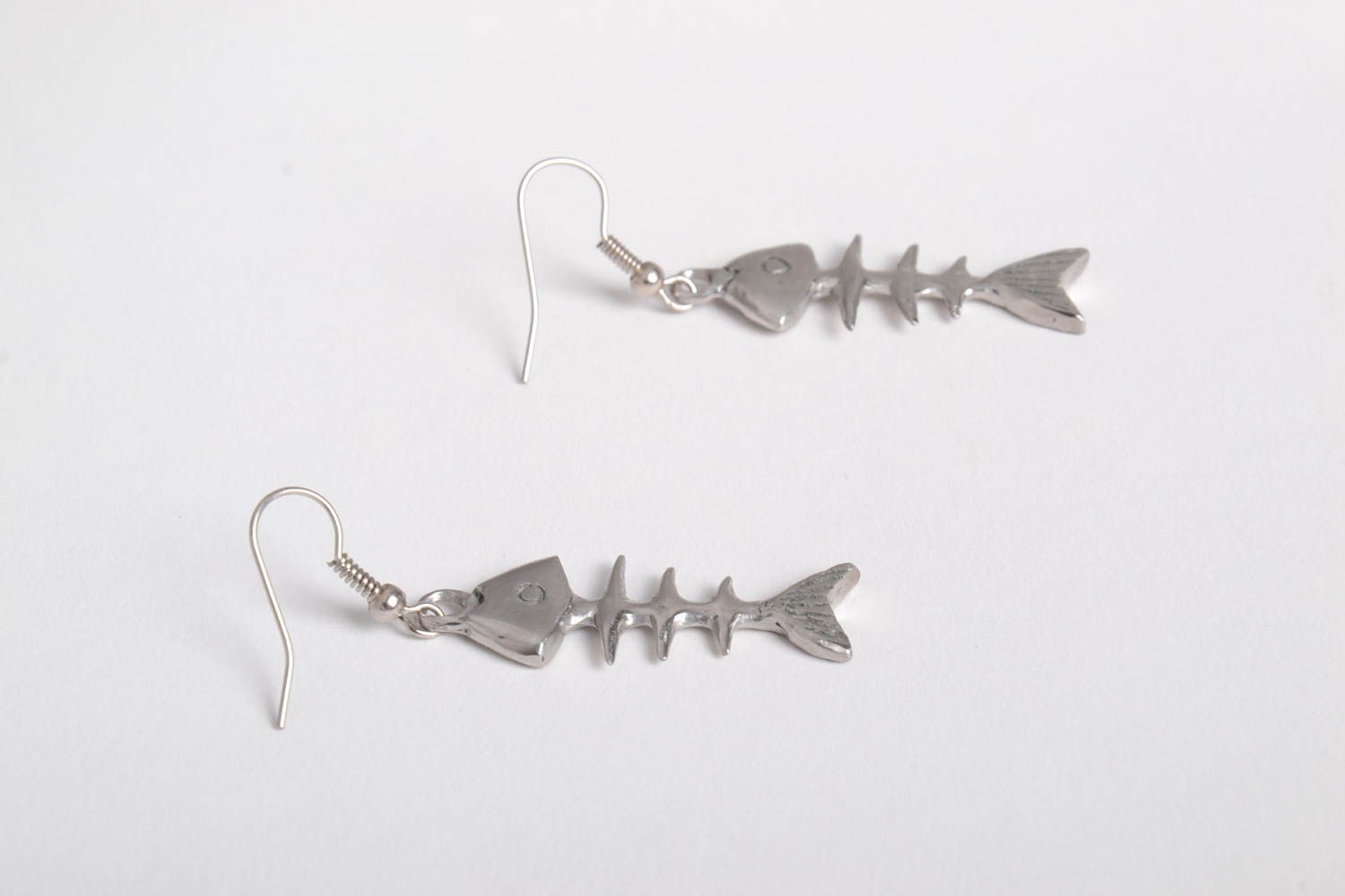 Unusual handmade metal earrings design stainless steel beautiful jewellery photo 4