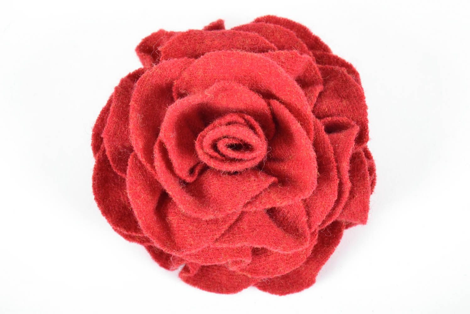 Grande broche fleur Rose écarlate photo 2