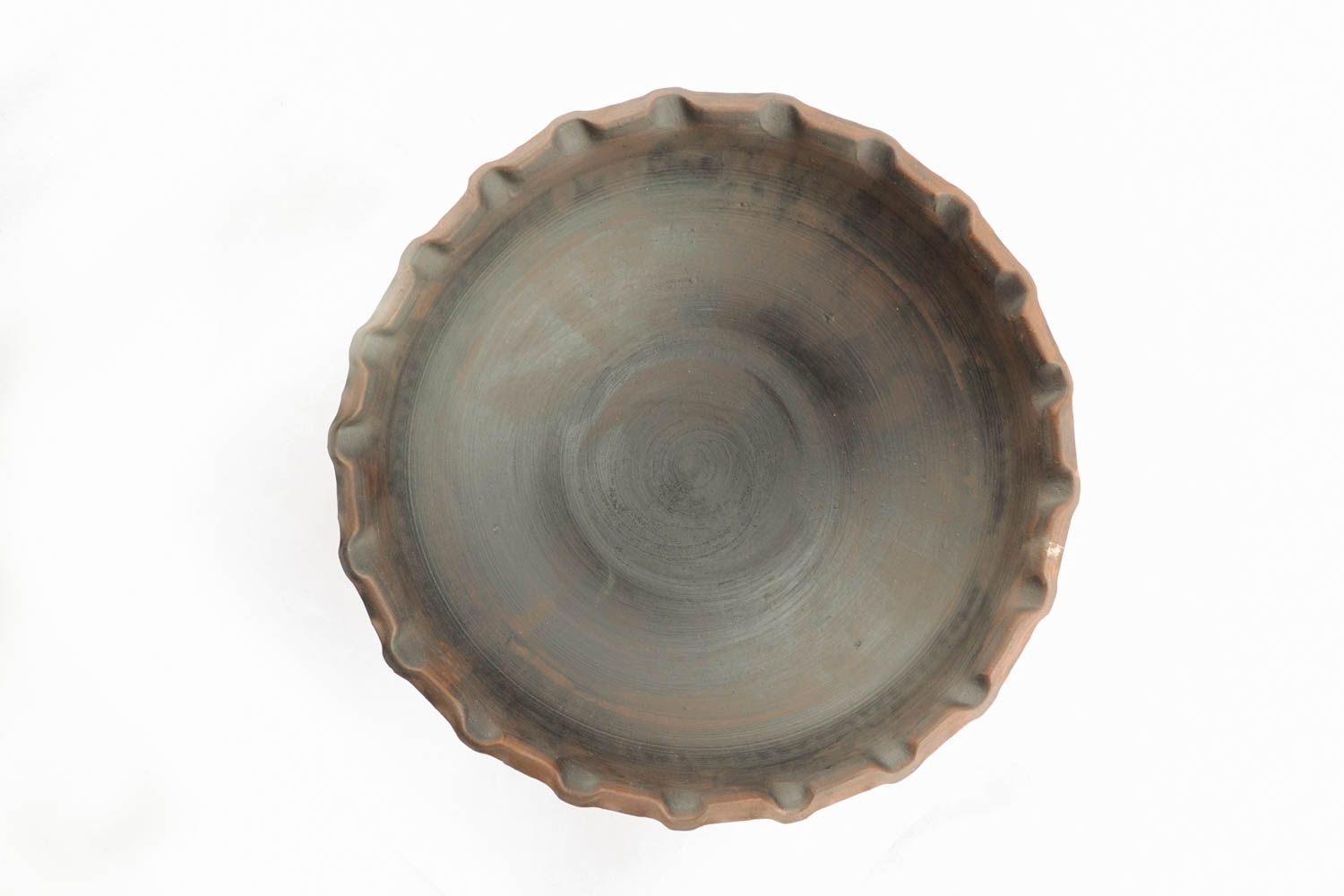 Patterned clay bowl photo 2
