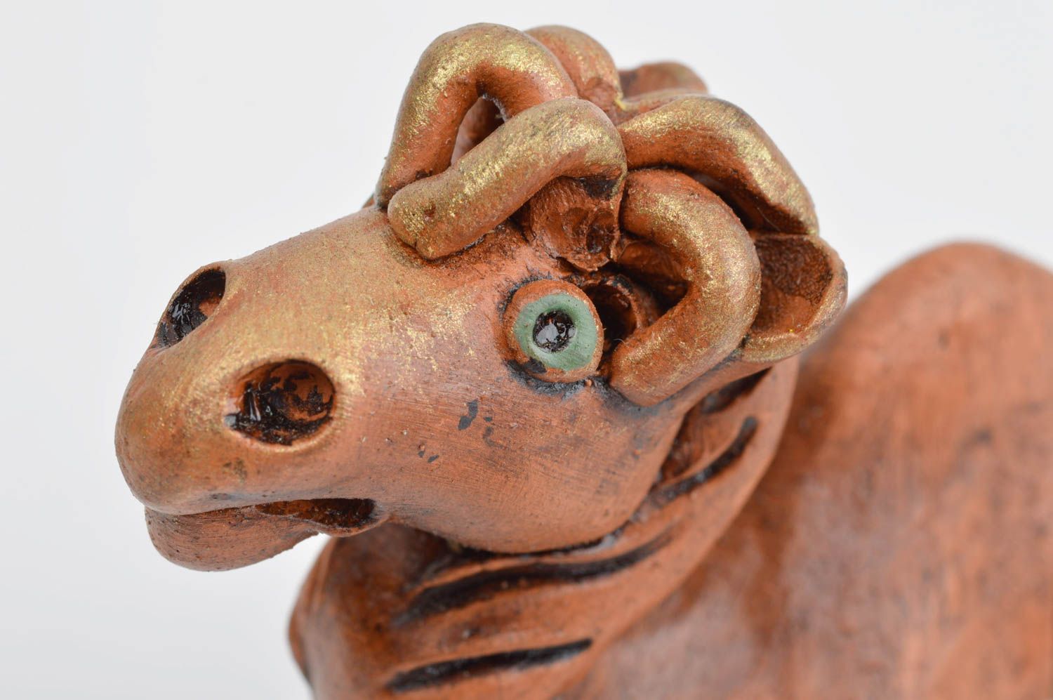 Handmade ceramic animal figurine for decorative use only art ceramics cool gifts photo 4