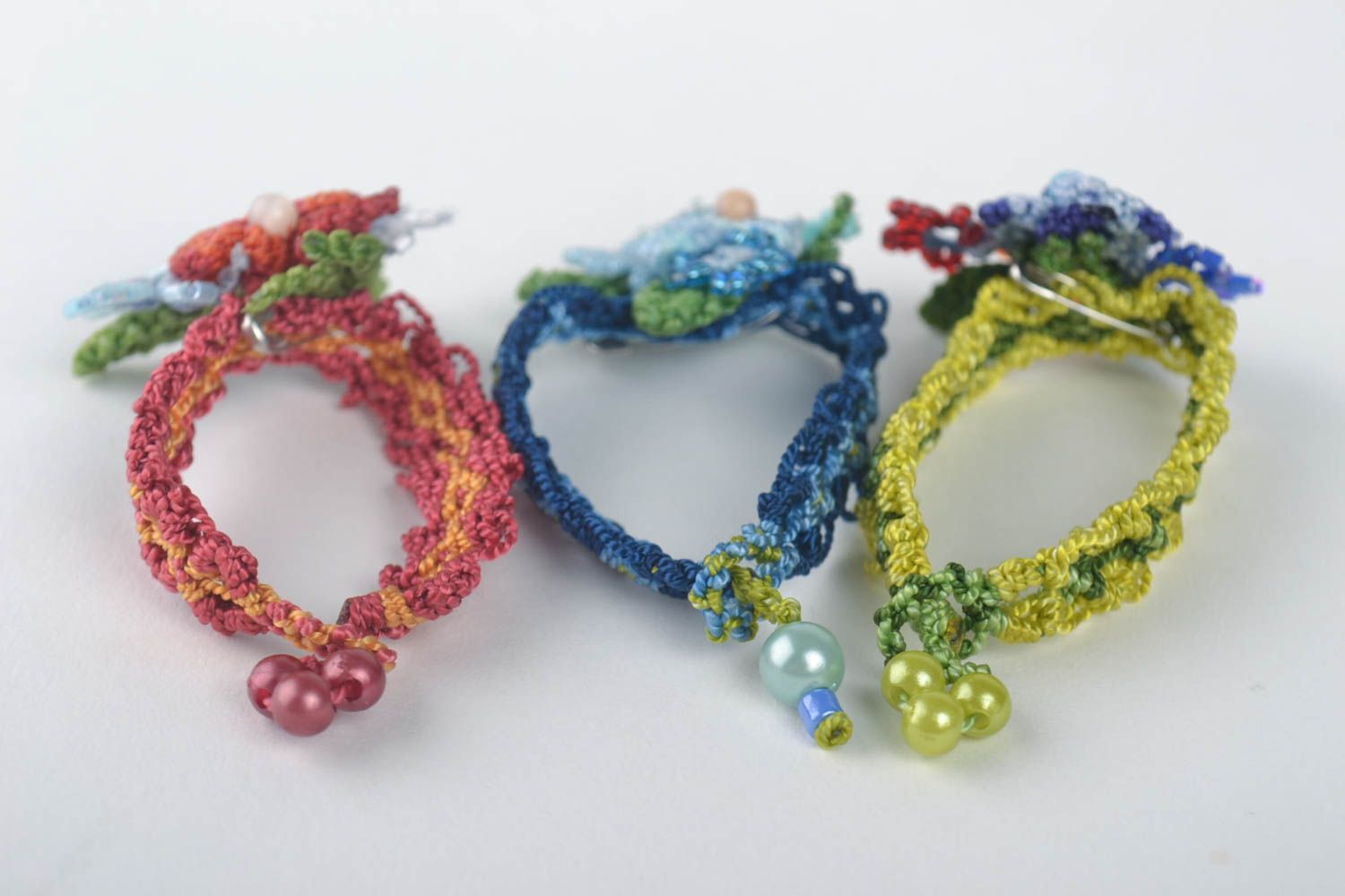 Macrame bracelet handmade friendship bracelet woven jewelry thread accessories photo 2