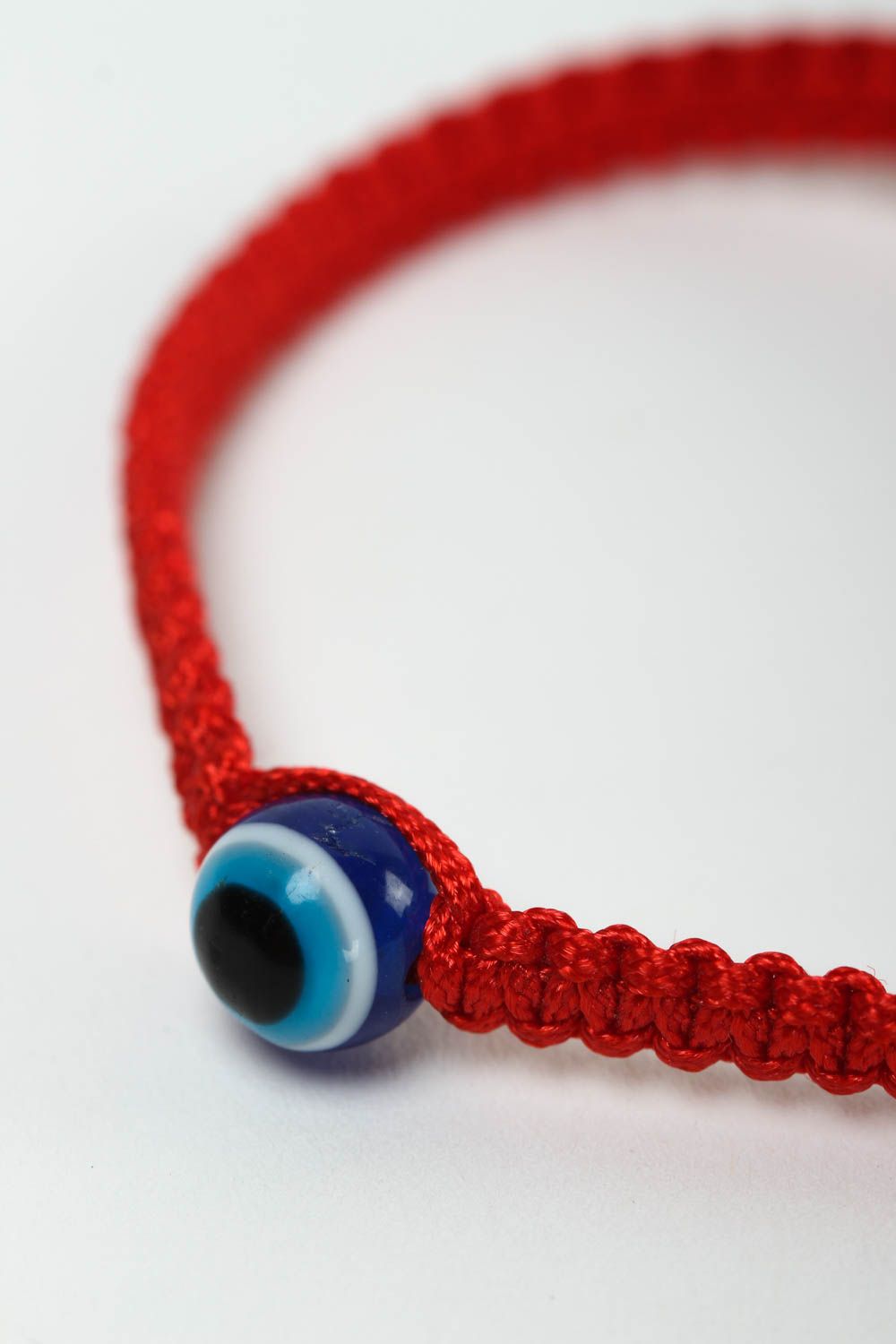 Модный браслет с глазом ручной работы браслет из ниток элитная бижутерия фото 3