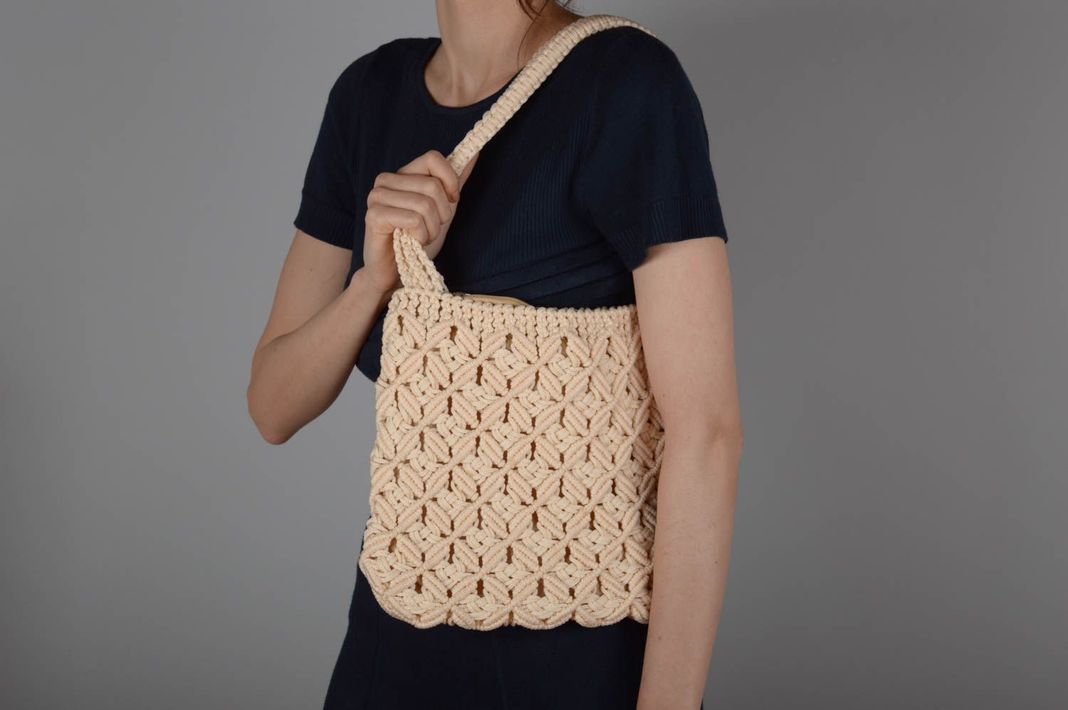 Handmade bag macrame bag hand bags women purse fashion accessories unique gifts photo 5