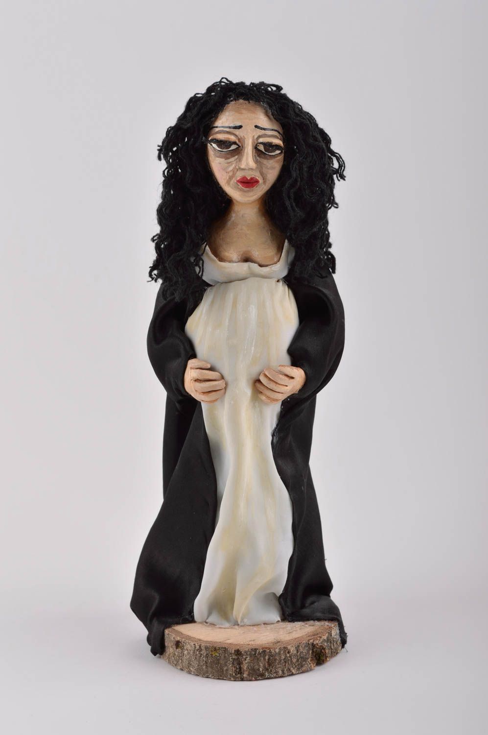 Кукла для интерьера кукла ручной работы авторская кукла беременная женщина фото 2