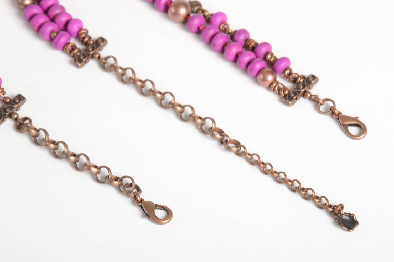 Handmade beautiful bracelet designer necklace stylish interesting accessories photo 4