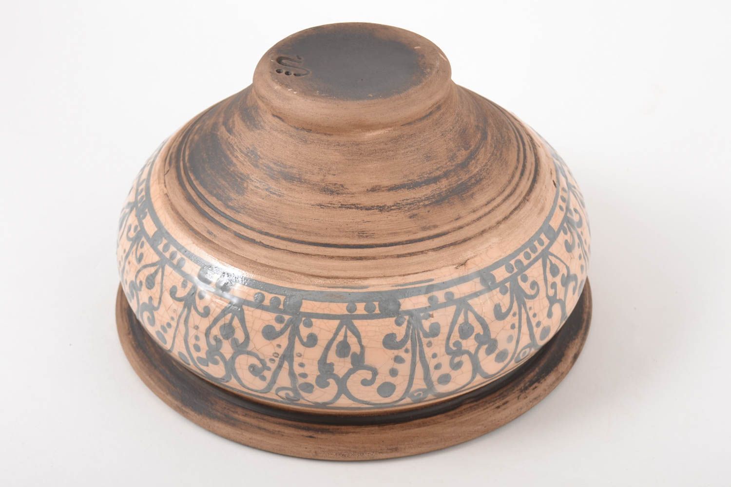 Handmade ceramic bowl unusual pottery handmade tableware accessory for home  photo 4
