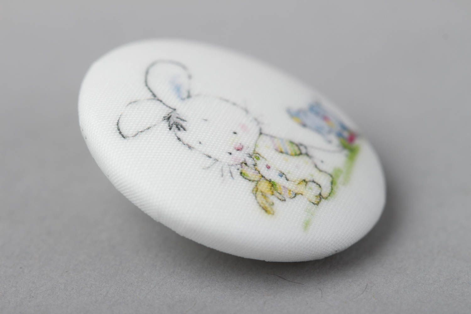 Beautiful handmade plastic button cute fabric button handmade ideas gift ideas photo 2