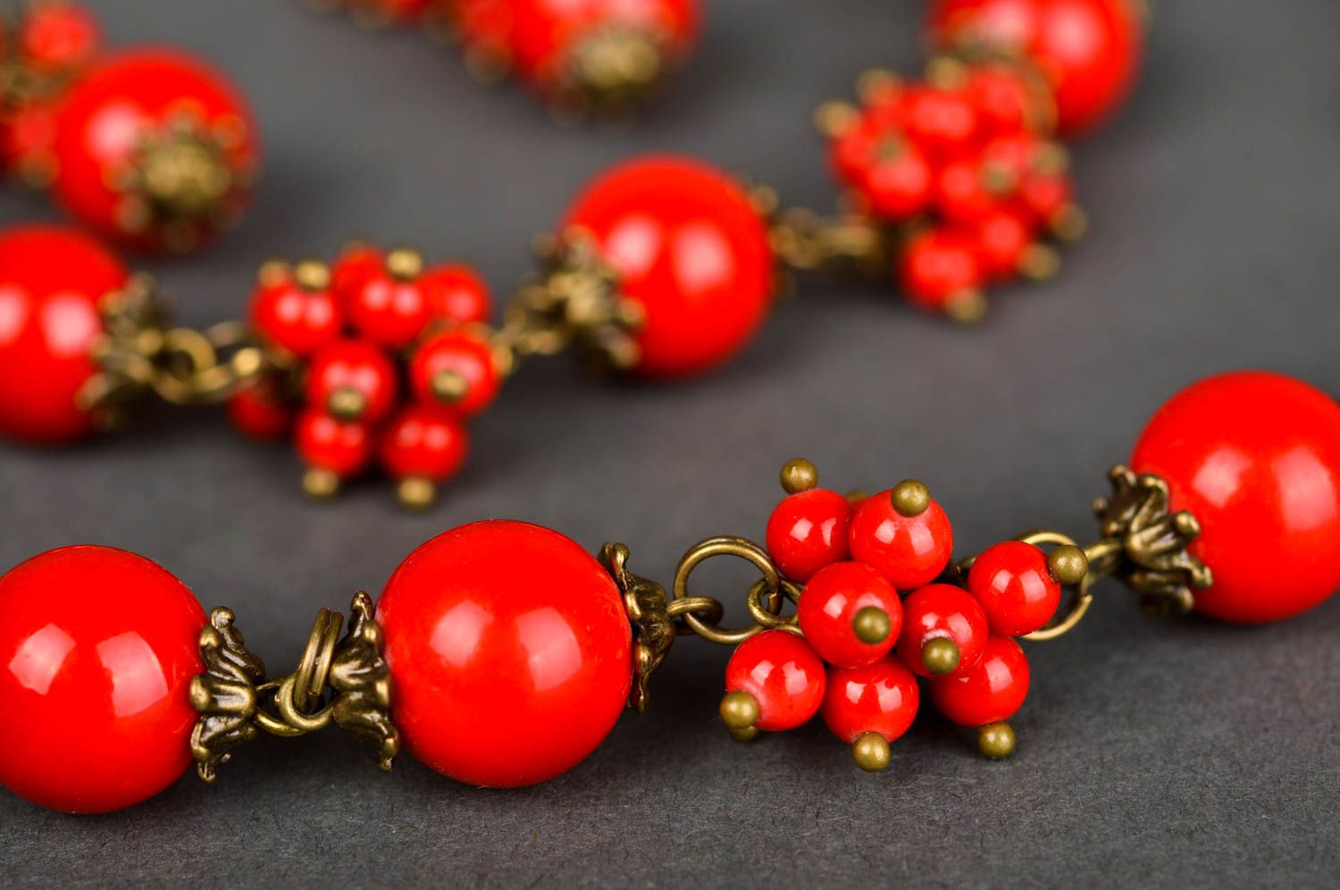 Womens handmade jewelry set beaded earrings bracelet designs bead necklace photo 4