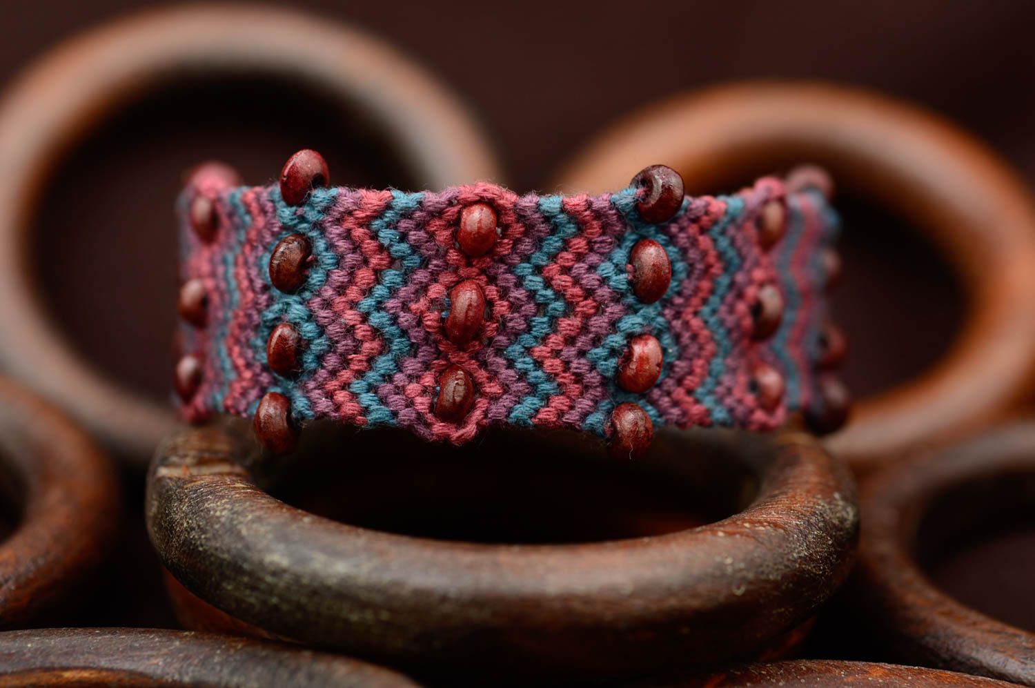 Elegant friendship bracelet handmade woven bracelet for women present for friend photo 1