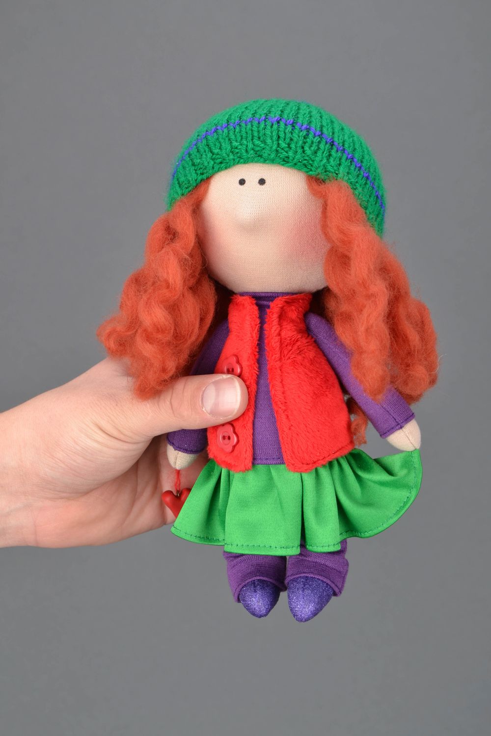 Designer doll with red hair photo 2