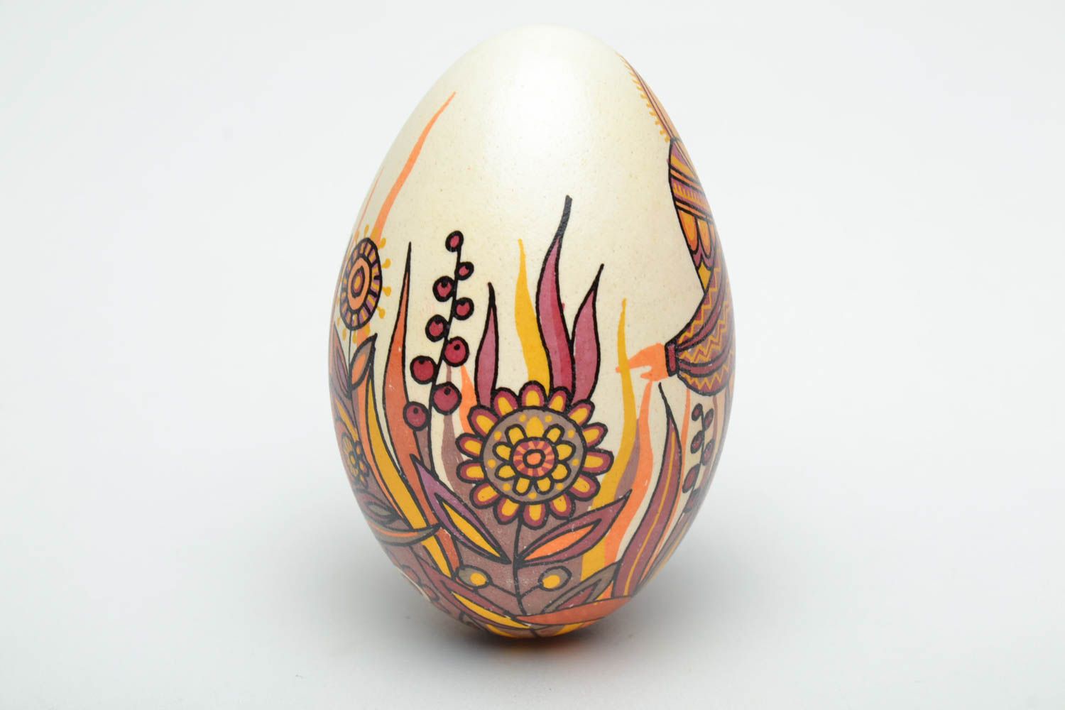 Пасхальное яйцо расписанное анилиновыми красителями фото 3