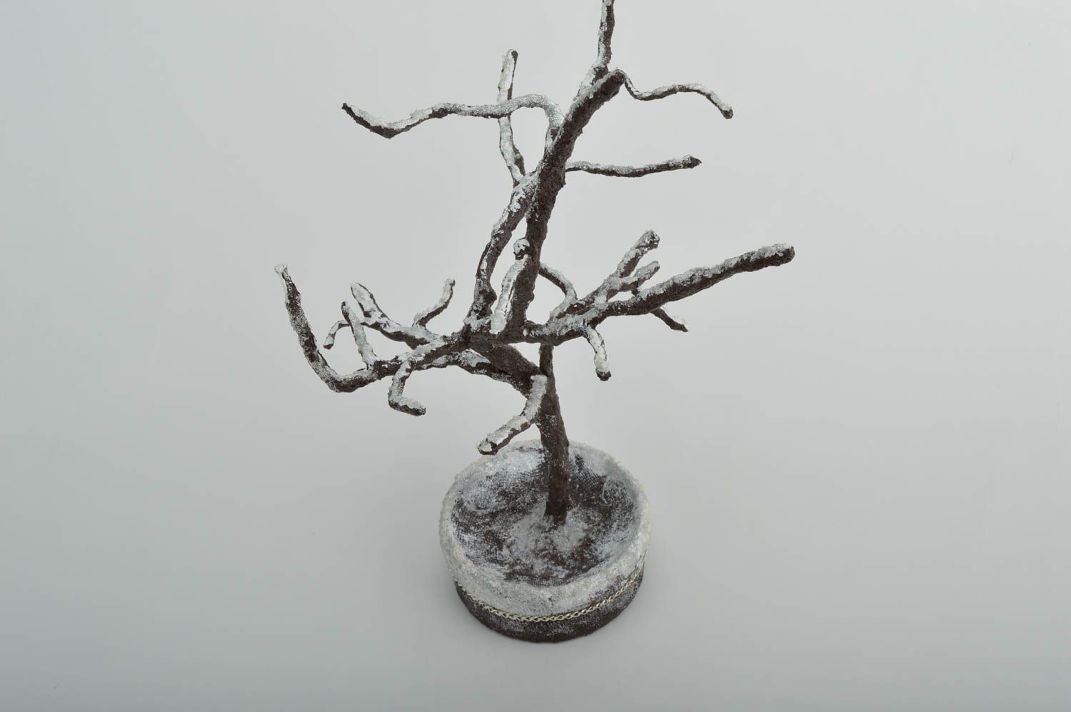 Зимнее дерево ручной работы декор для дома декоративное дерево снежное фото 4