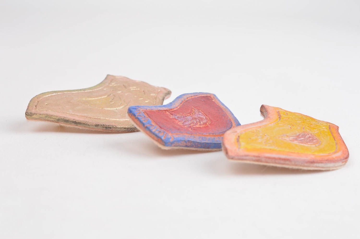 Handgemachte Keramik Schmucke 3 Stück Vogel Broschen Accessoires für Frauen foto 4