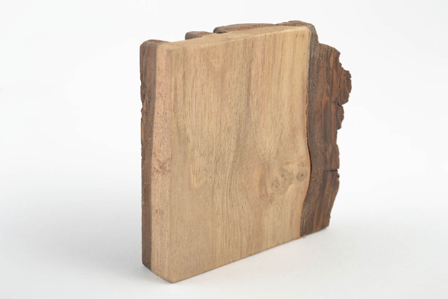 Подставка для телефона из дерева в эко-стиле ручной работы компактная на стол фото 4