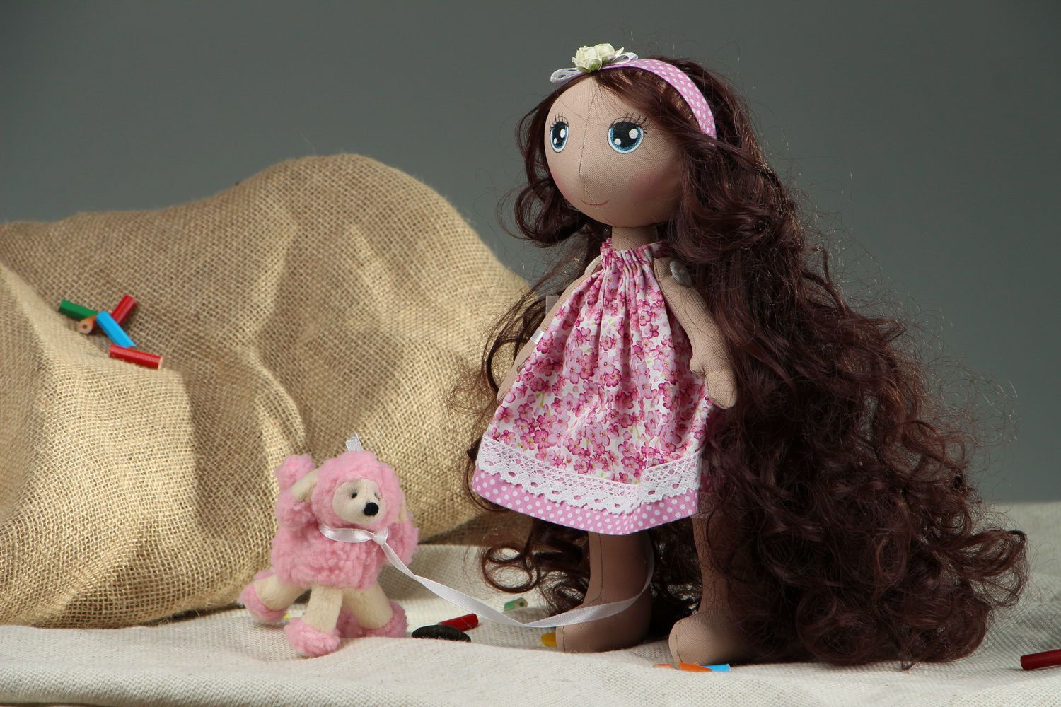 Doll Girl with poodle photo 5