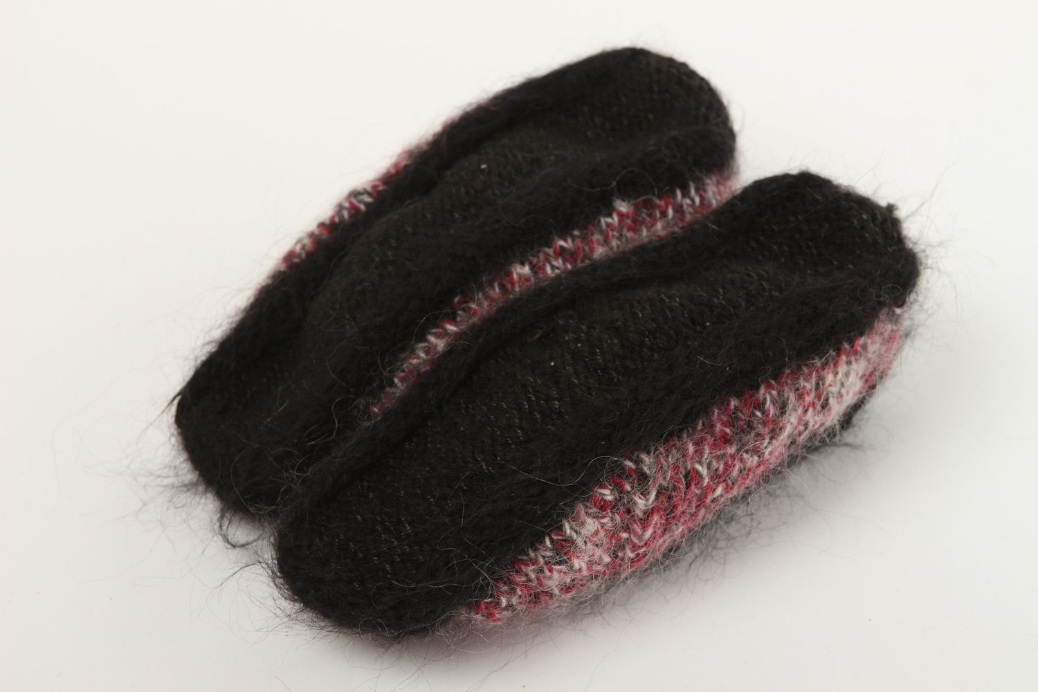Pantoufles femme faites main Pantoufles en laine design Chaussons d'intérieur photo 4
