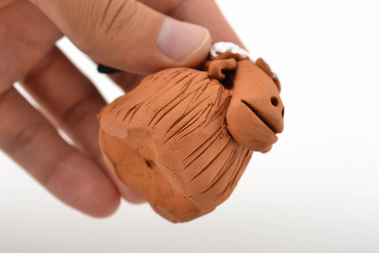 Фигурка ручной работы коллекционная фигурка игрушка из глины необычный подарок фото 5