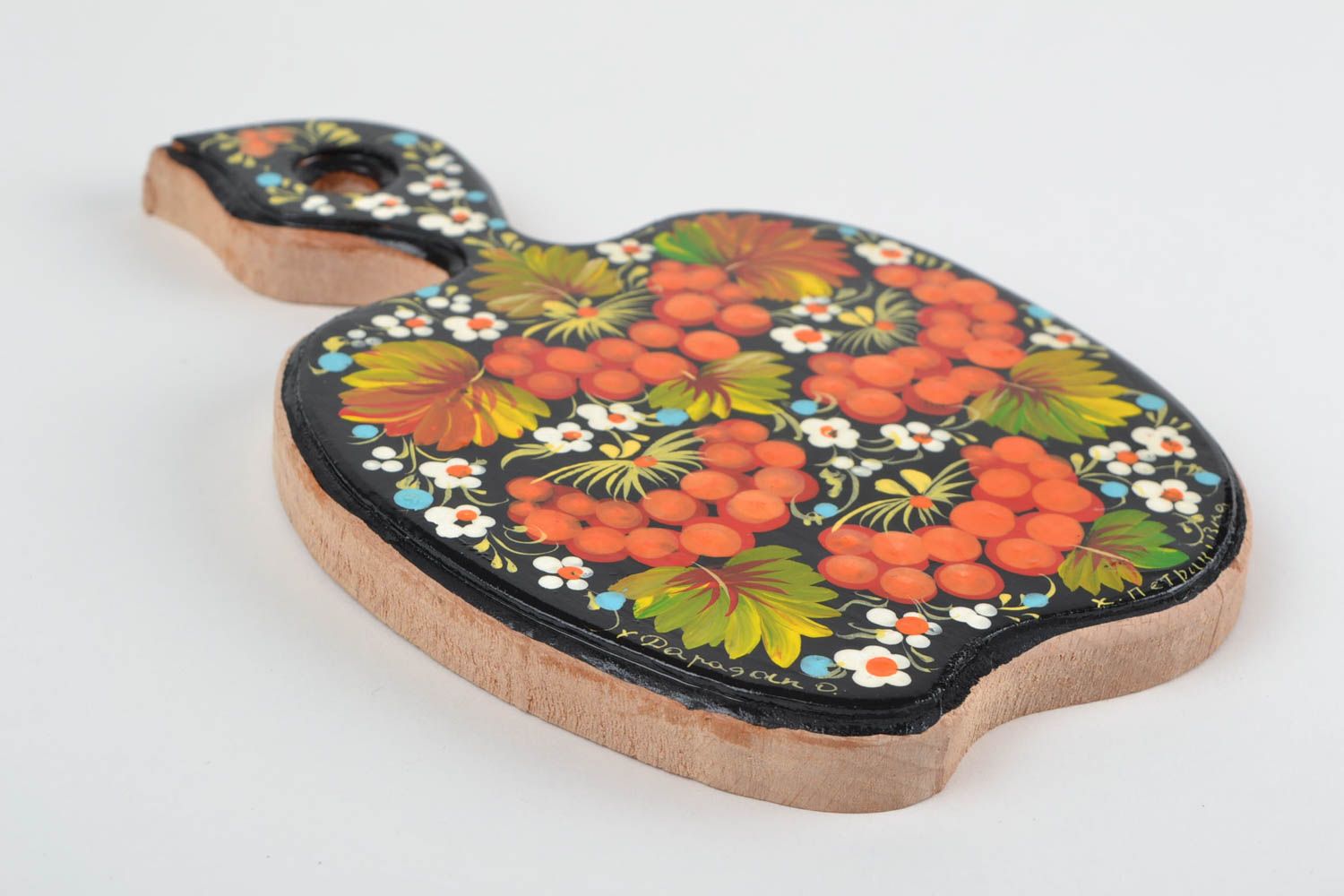 Tabla decorada hecha a mano de madera decoración de cocina regalo original foto 2