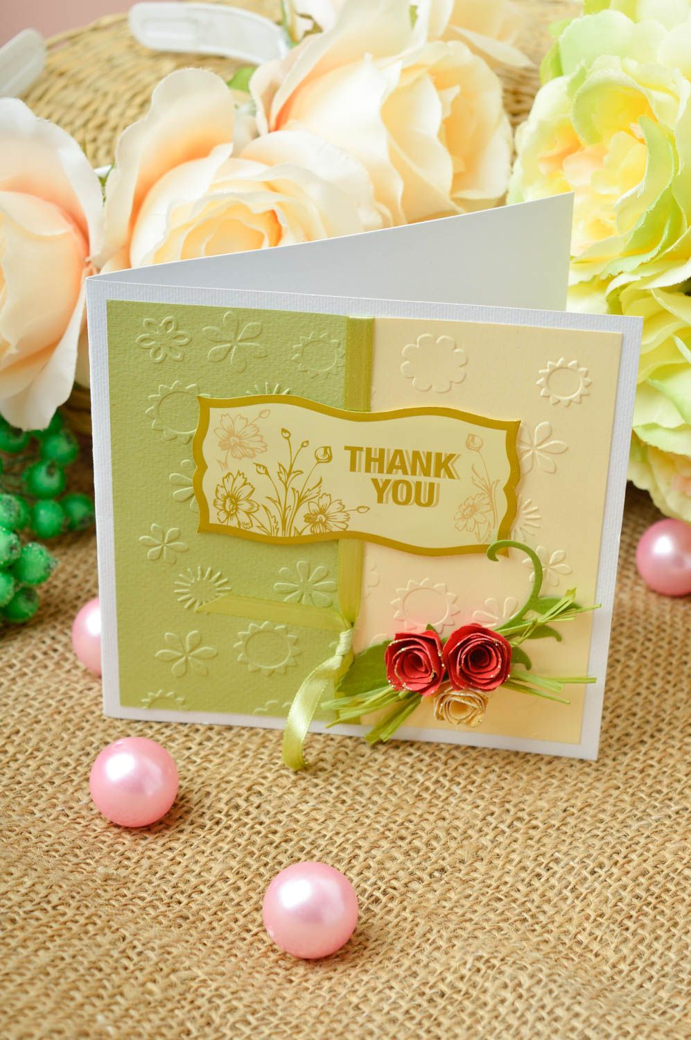 Homemade greeting card thank you card homemade cards souvenir ideas cool gifts photo 1