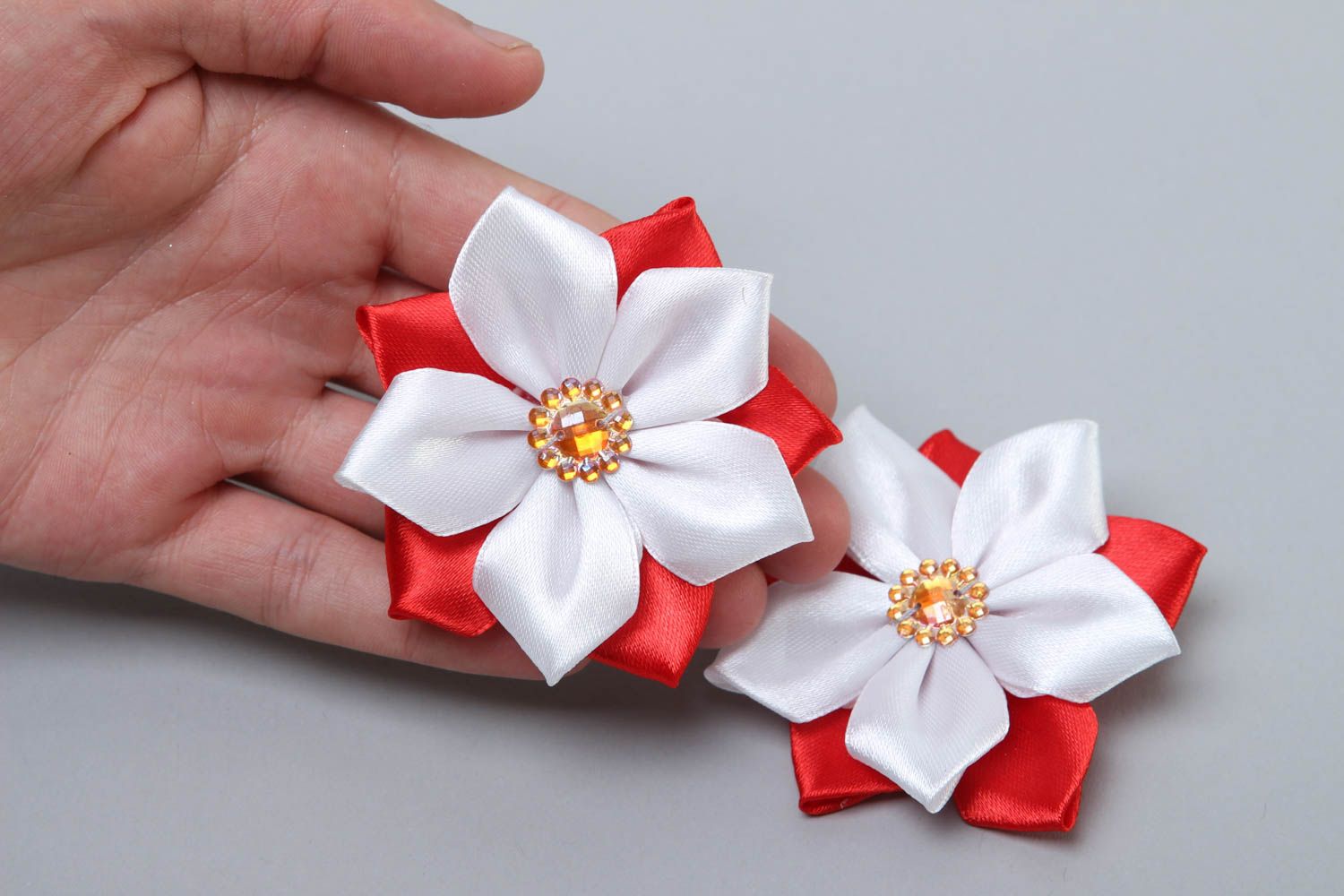 Handmade jewelry flower hair clips flowers for hair hair decorations cool gifts photo 5
