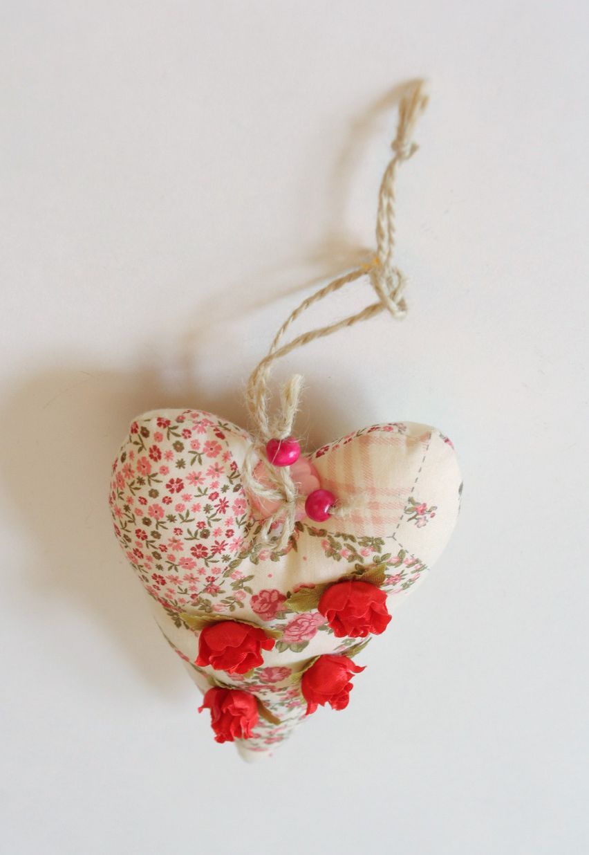 Soft interior decoration Heart with Roses photo 3