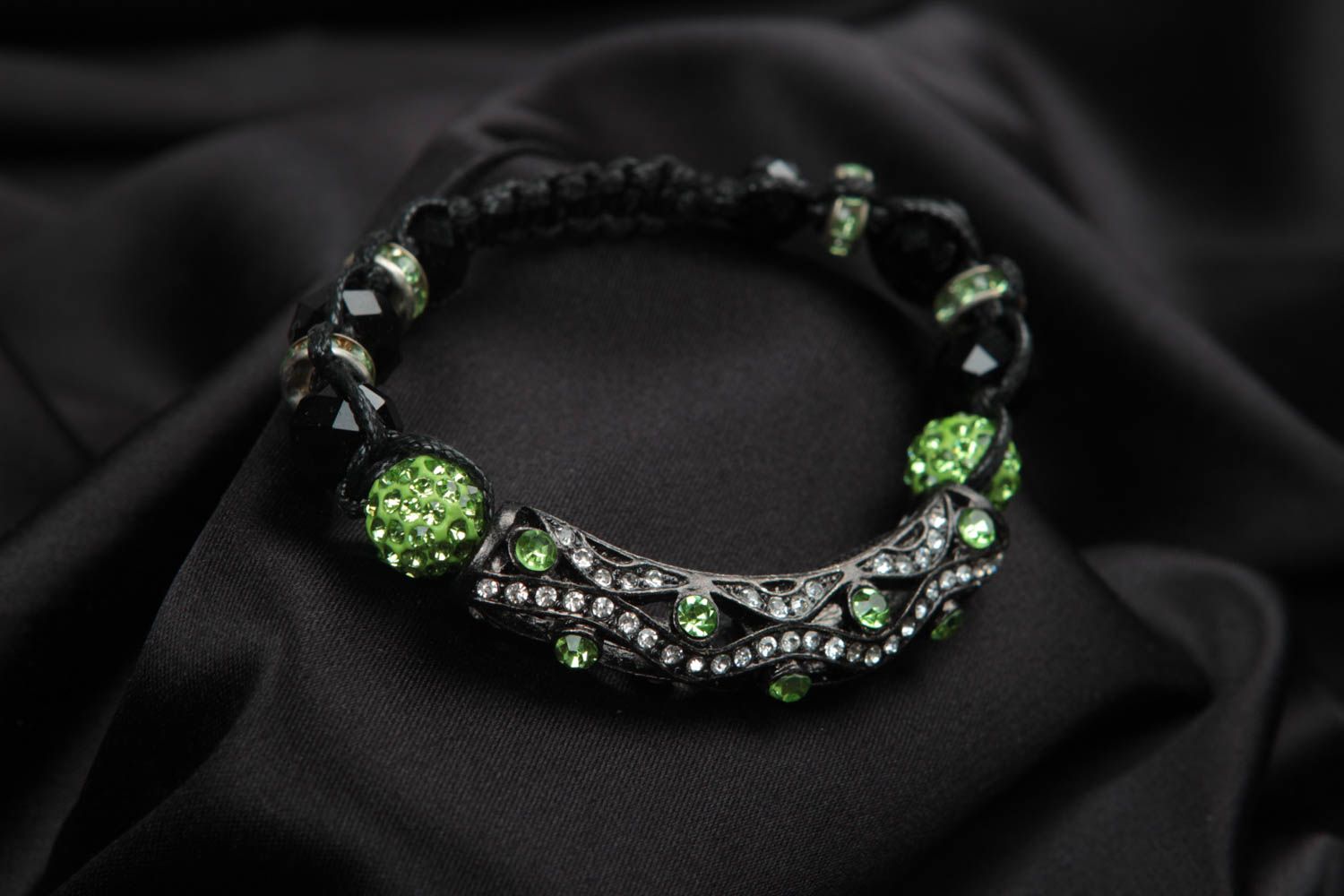 Bracelet cristal Bijou fait main verre tchèque Accessoire femme original photo 2