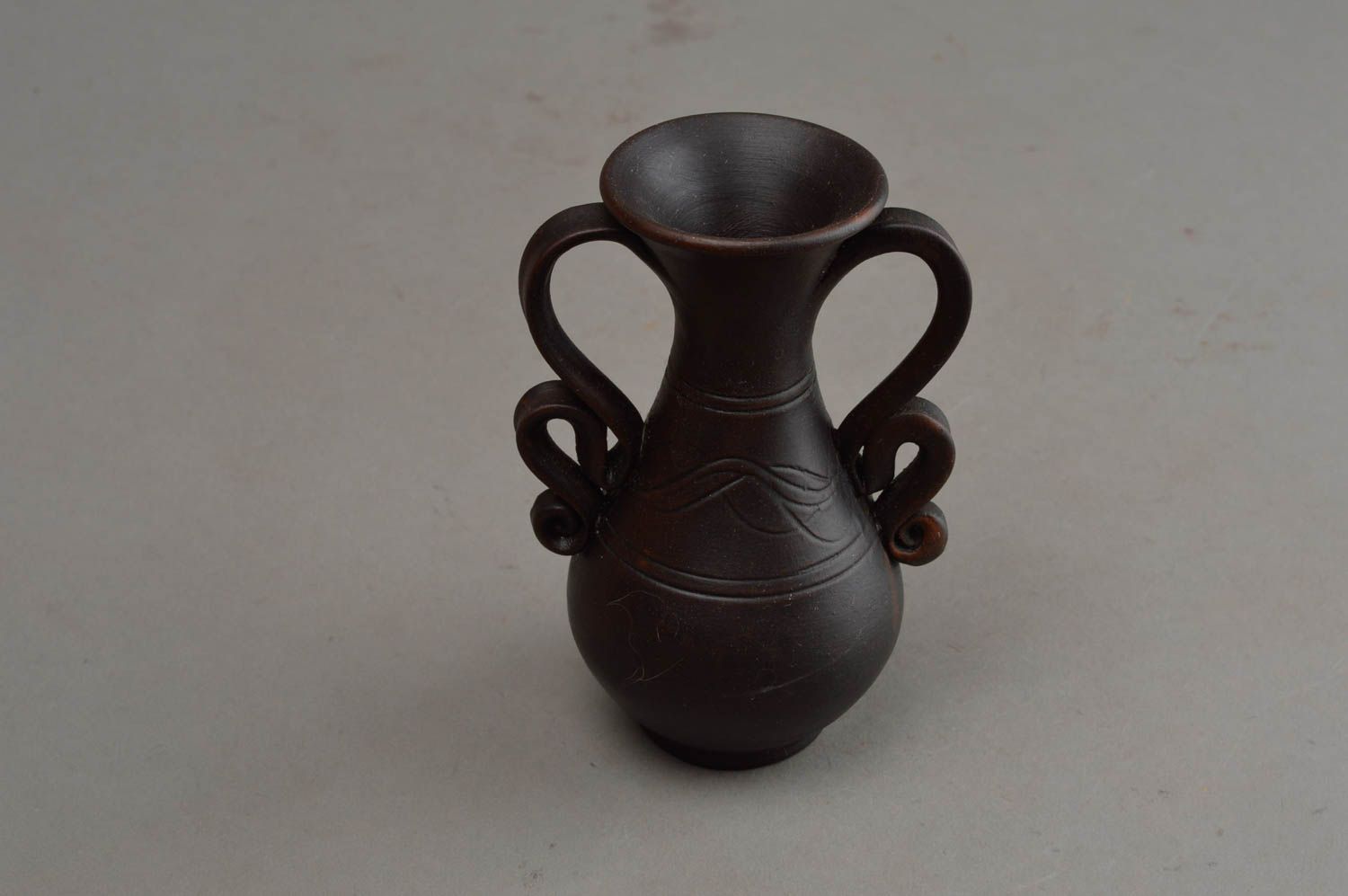 5 oz ceramic vase pitcher with two handles 0,5 lb photo 8