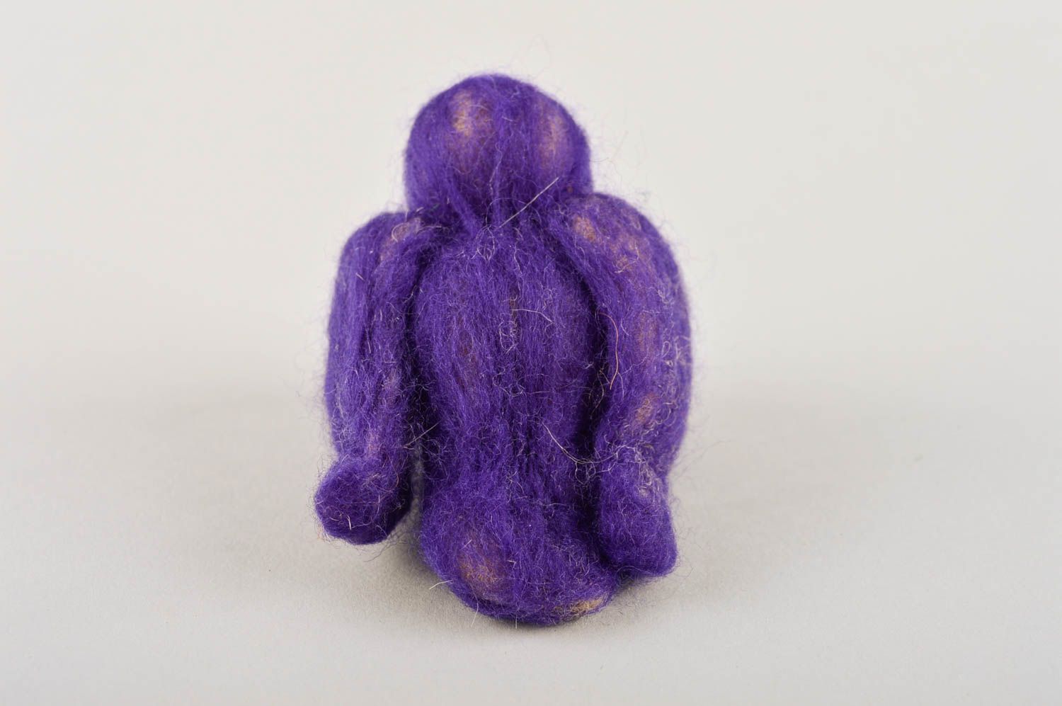 Handmade violettes Kuscheltier Vogel Stoff Spielzeug Geschenk für Kinder foto 4