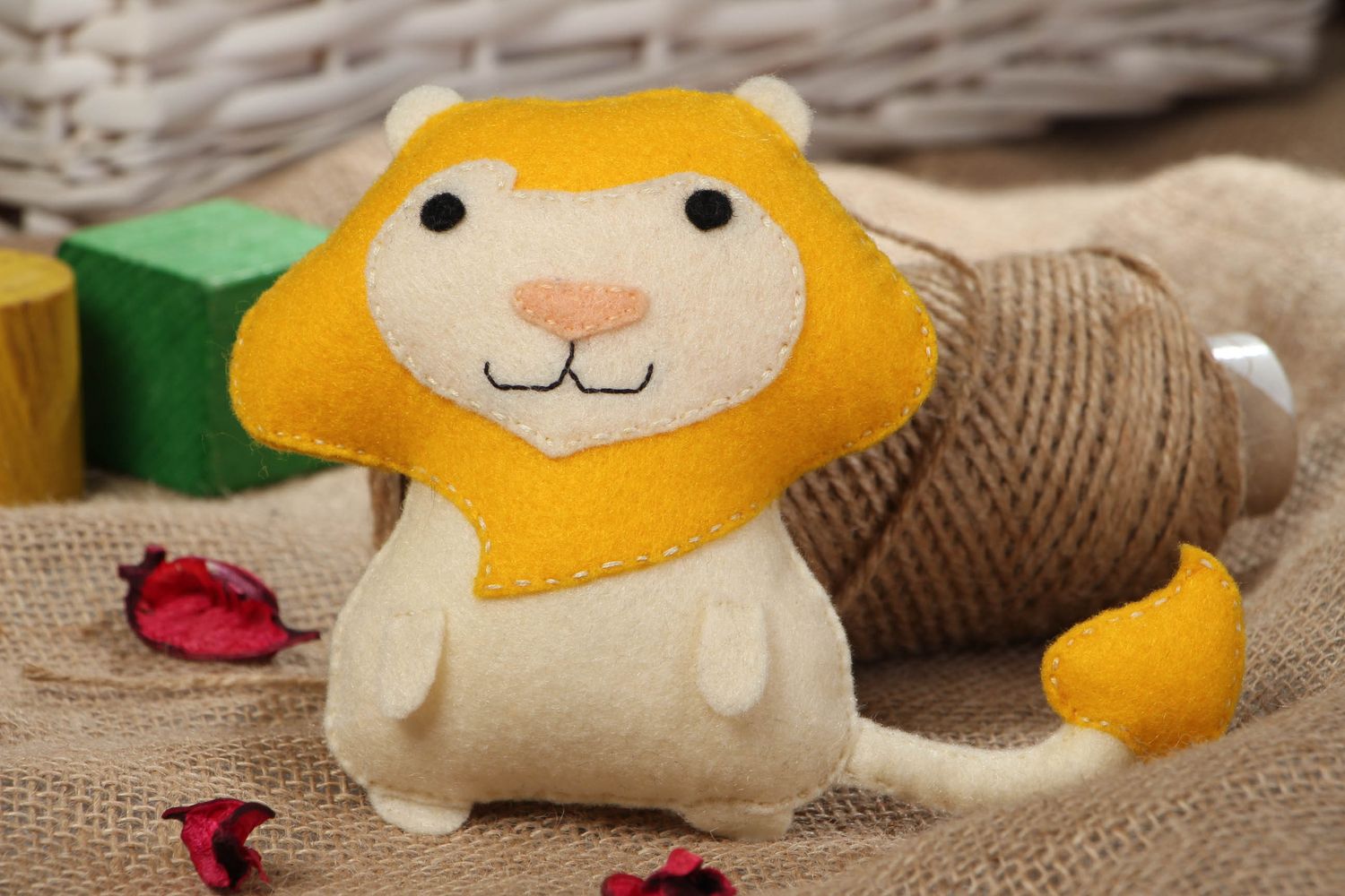 Handmade soft toy Lion photo 5