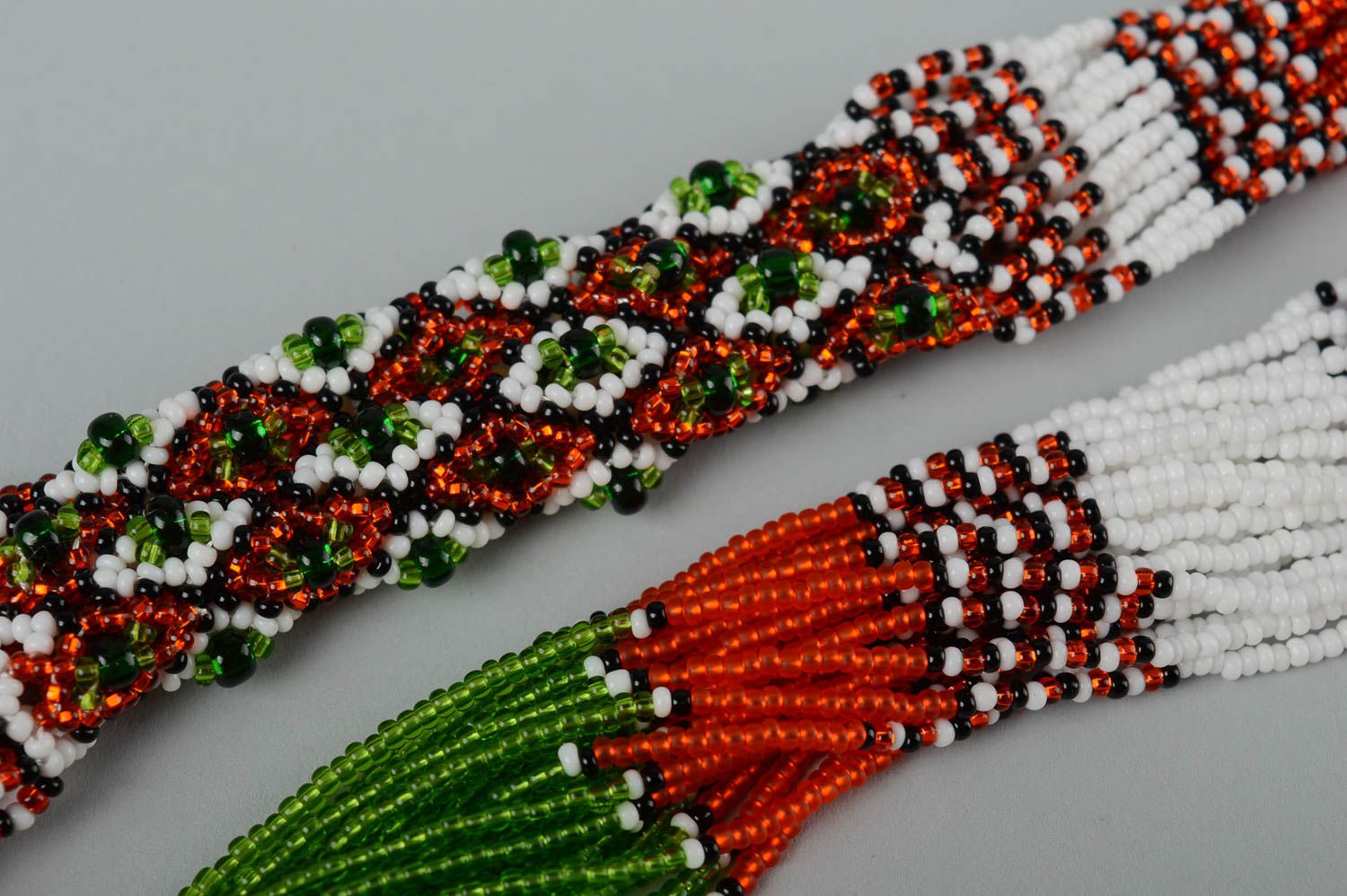 Handmade necklace in ethnic style unusual beaded necklace stylish necklace photo 4