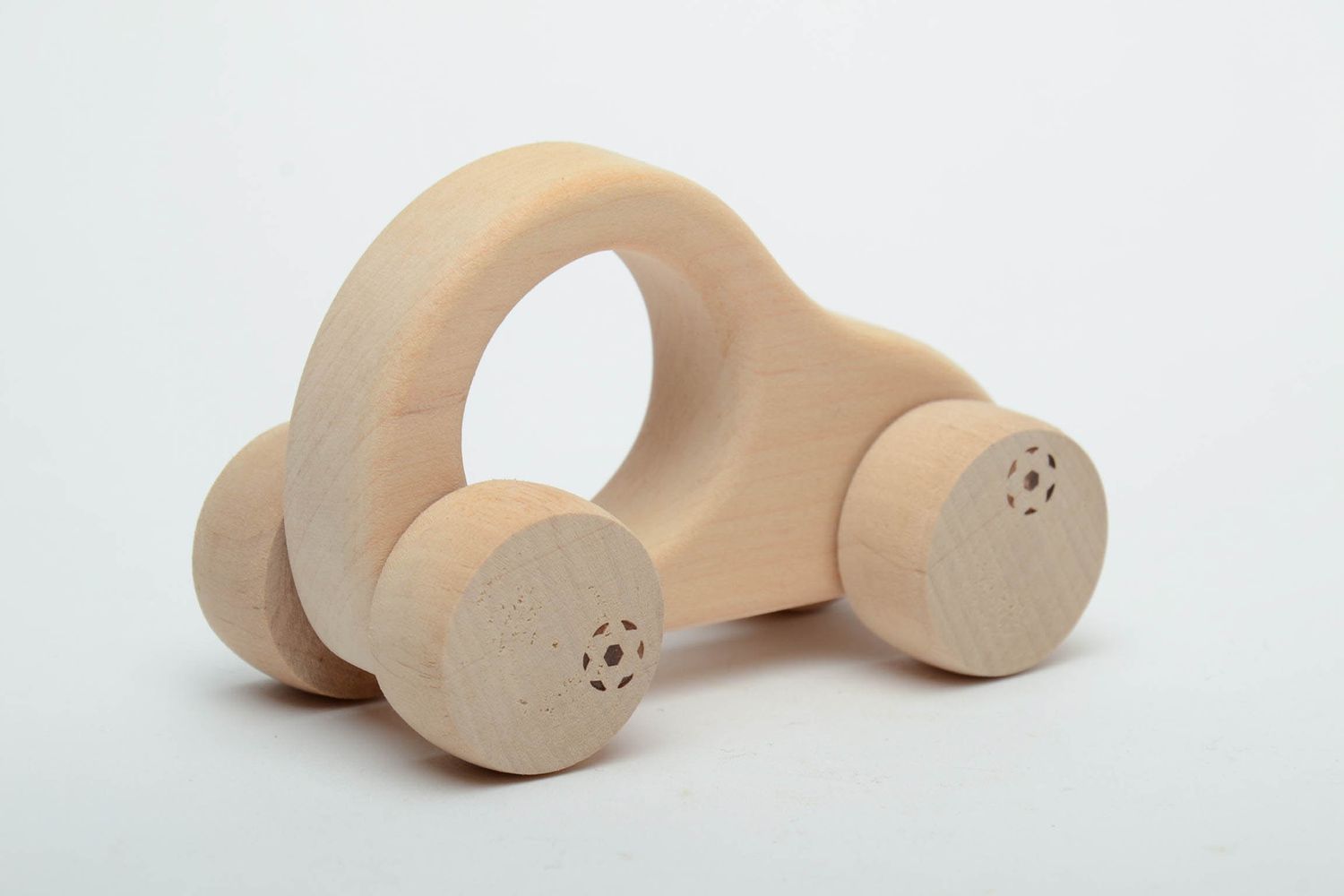 Handmade wooden wheeled toy Car photo 3