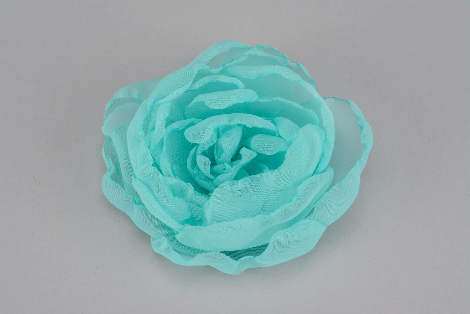 Brooch hairpin of turquoise color photo 1