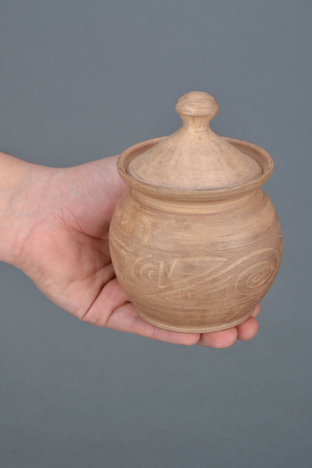 Pot à cuire en argile blanche fait main original pratique décoratif cuisine photo 2