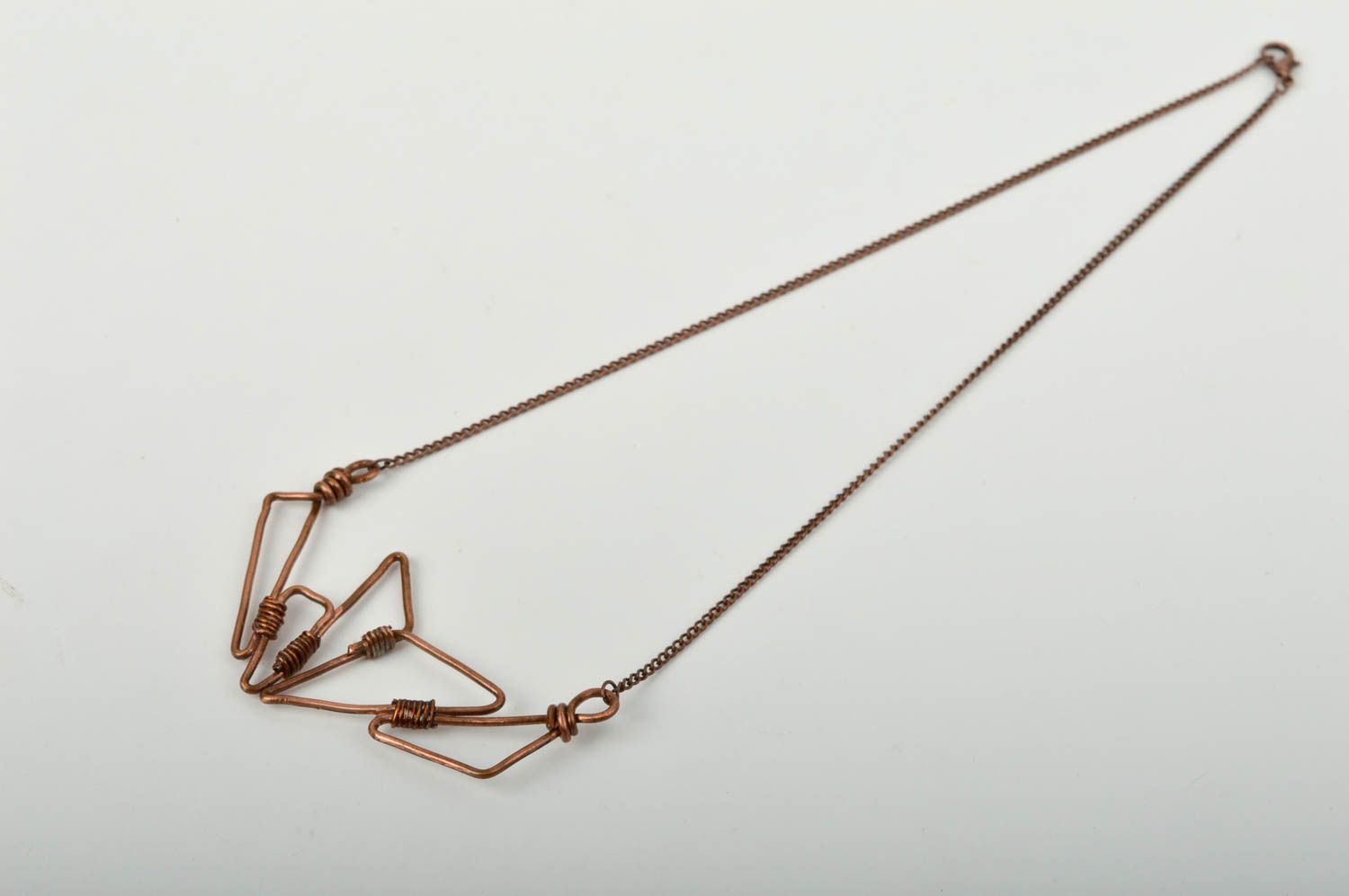 Kupfer Anhänger handmade Halsketten Anhänger moderne Halskette für Frau foto 3