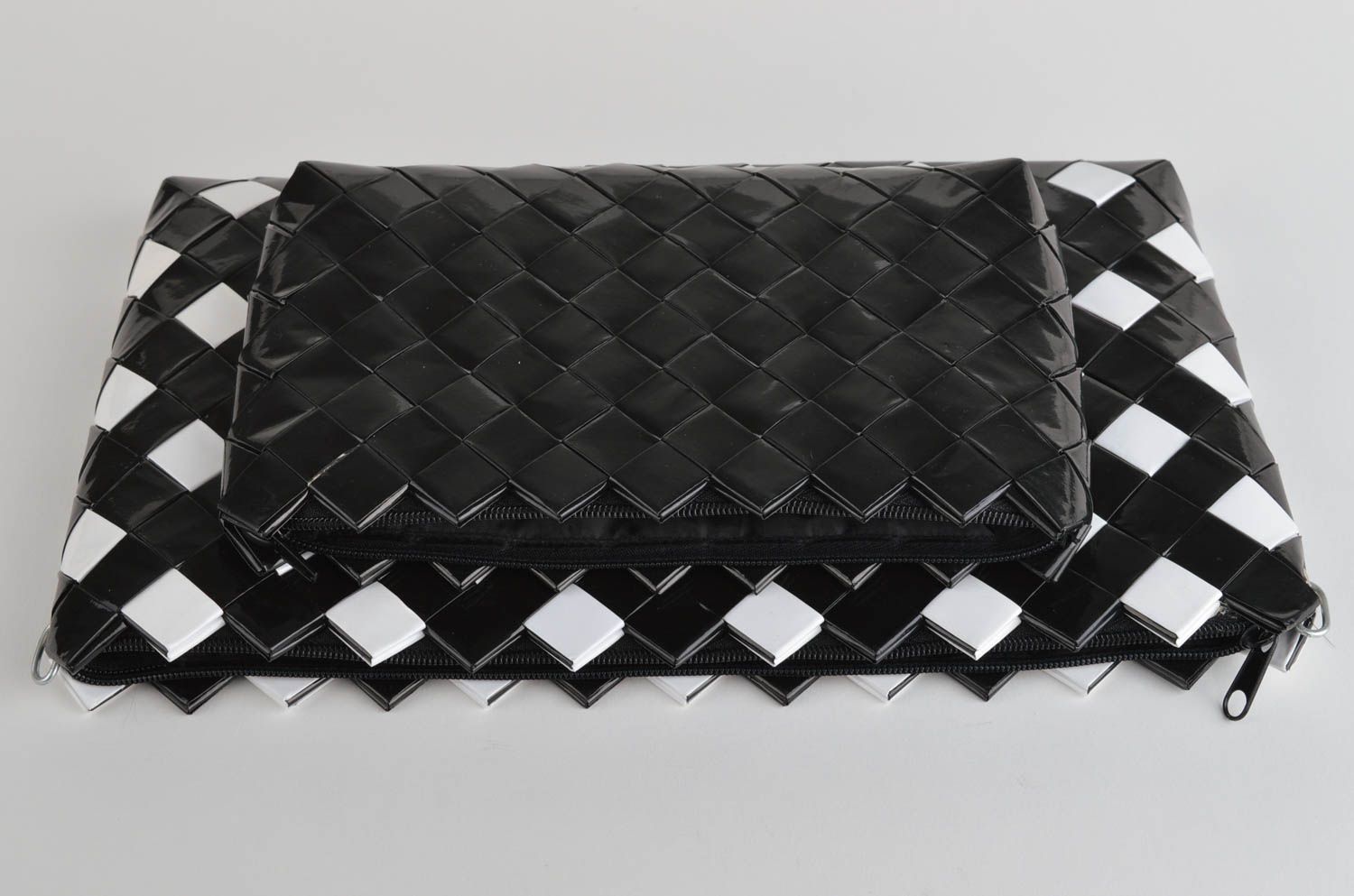 Клатчи стильные необычные клатчи ручной работы сумочки женские черно белые фото 3