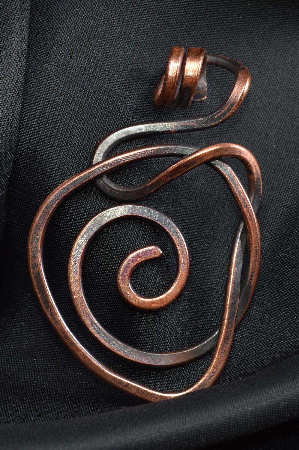 Colgante de cobre bisutería artesanal accesorio para mujer original foto 1