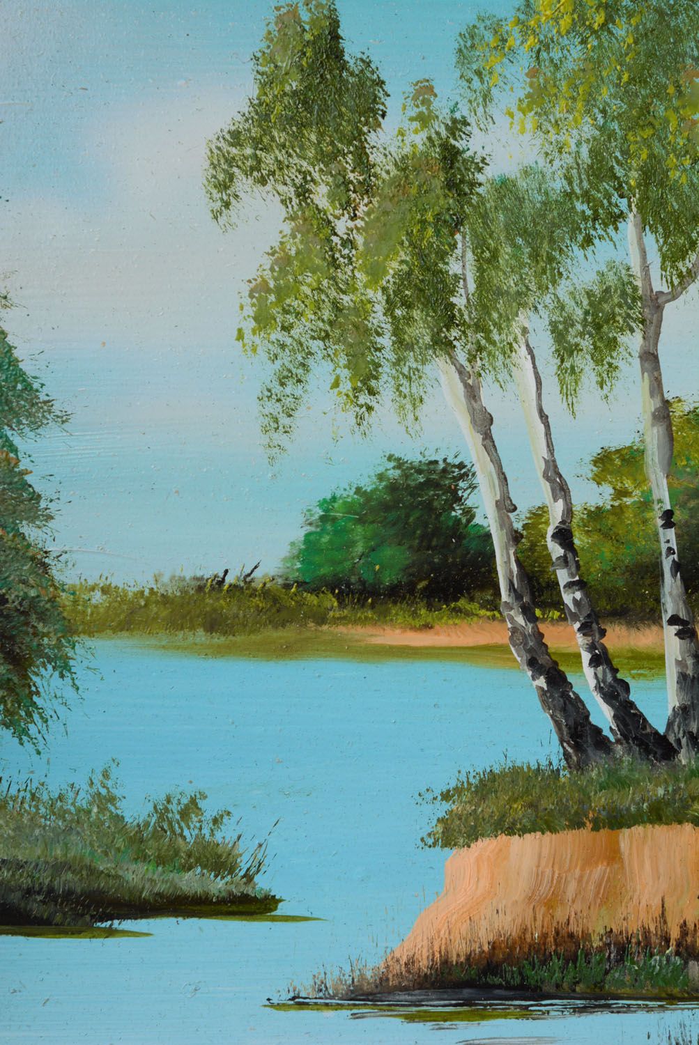 Homemade oil painting July day photo 2