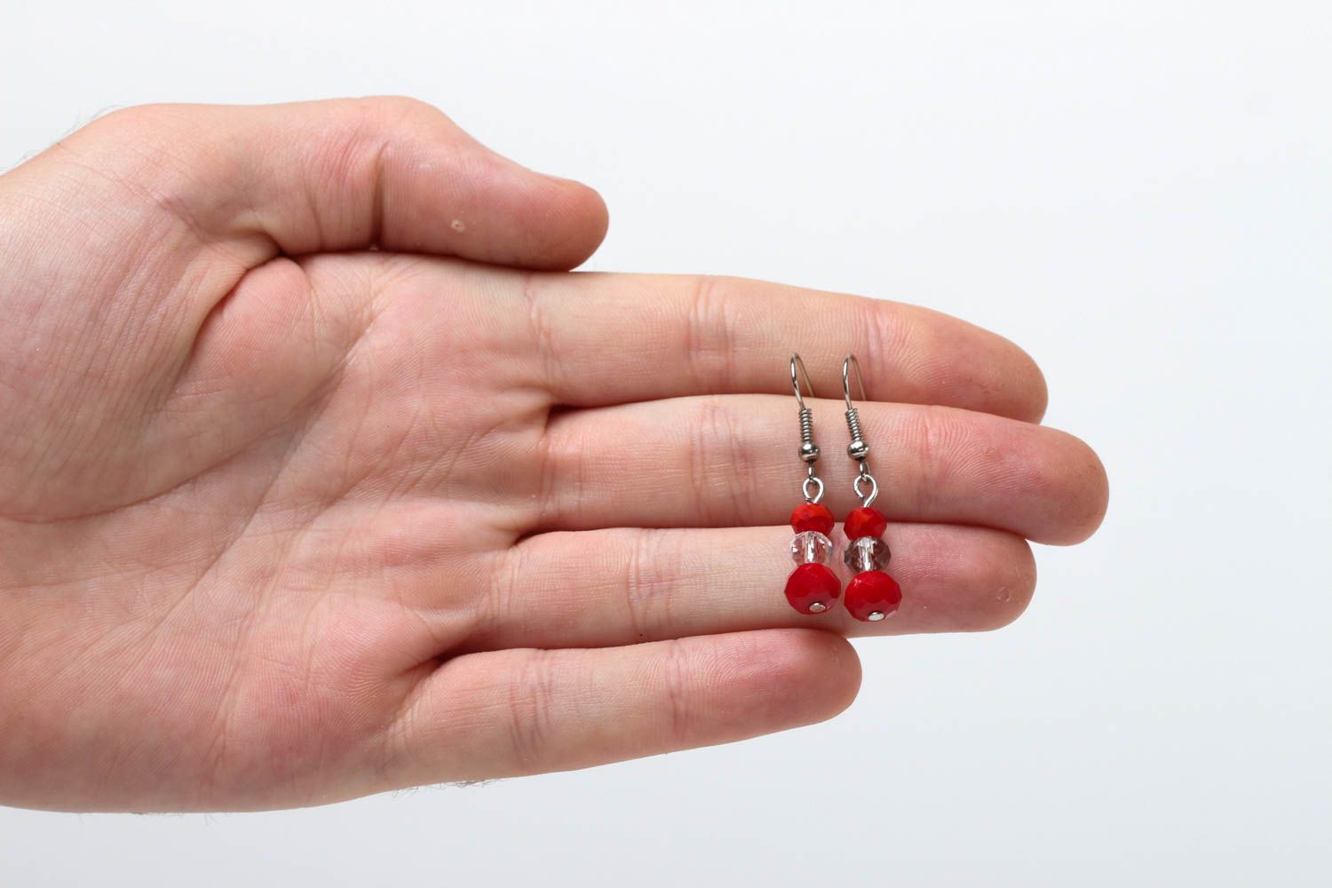 Boucles d'oreilles pendantes Bijou fait main de cristal design Cadeau femme photo 5