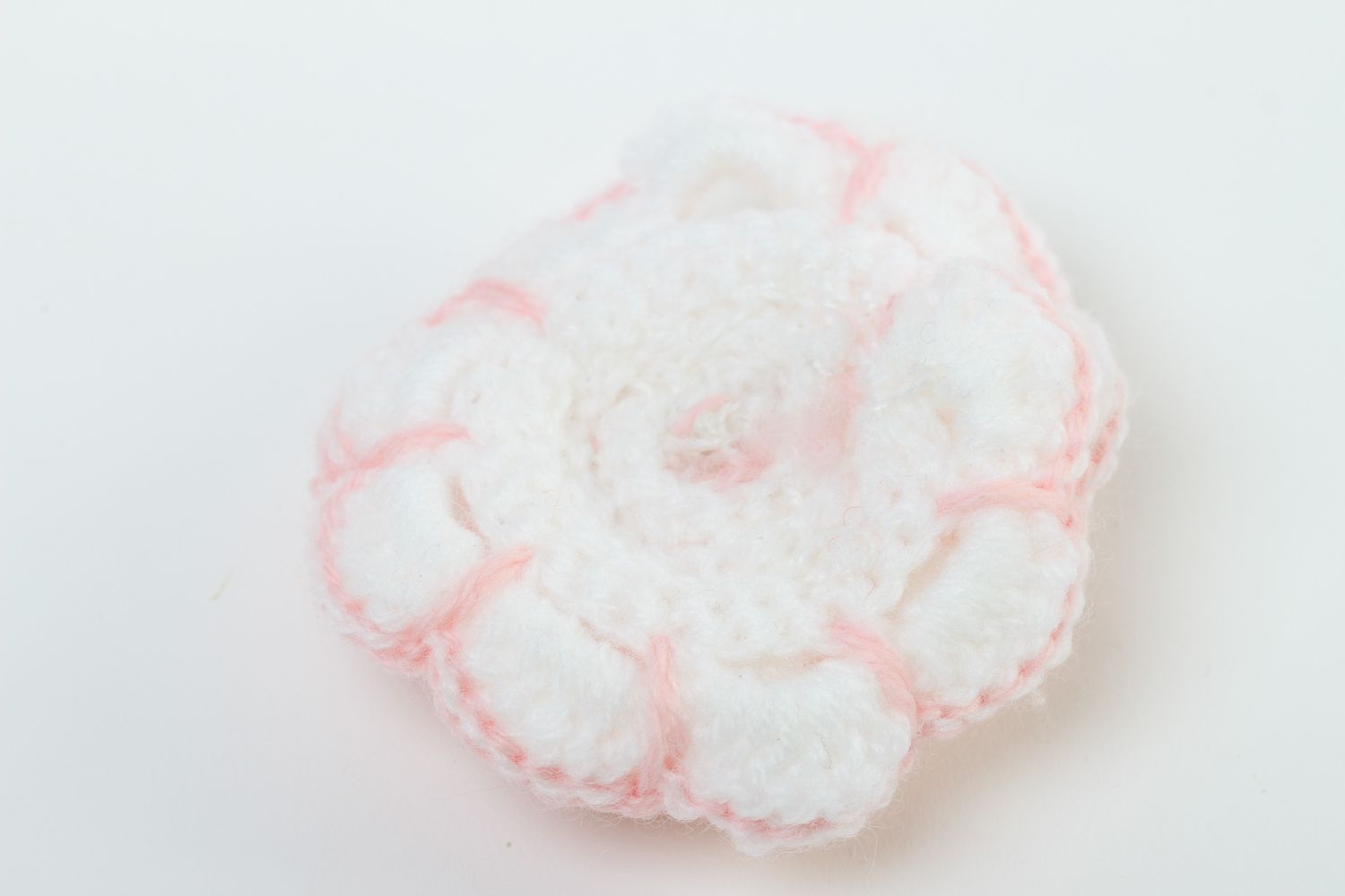 Handmade crocheted flower hair accessories craft supplies flowers for brooches photo 4