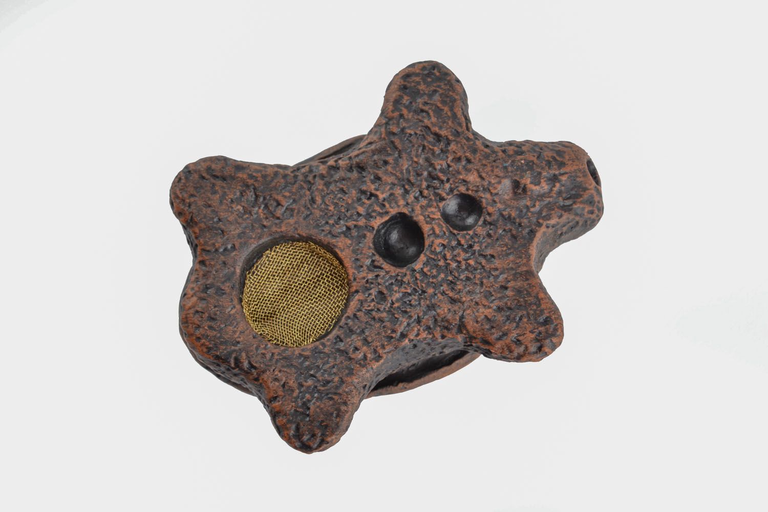 Pipa tartaruga fatta a mano di argilla oggetti da collezione pipa da fumare
 foto 3