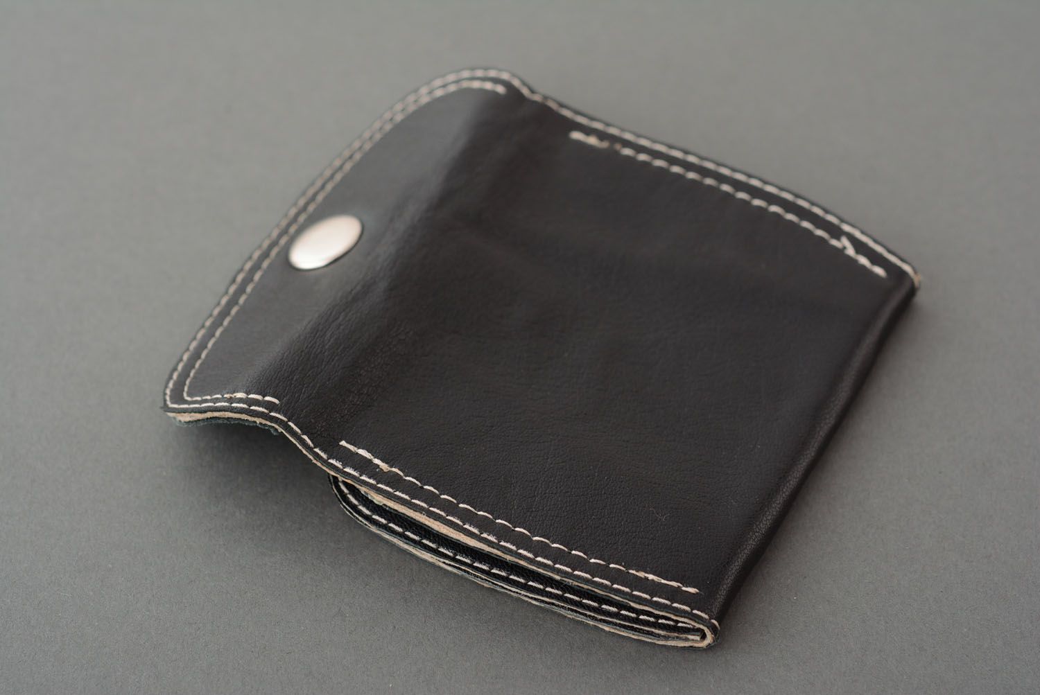Leather purse for coins photo 4