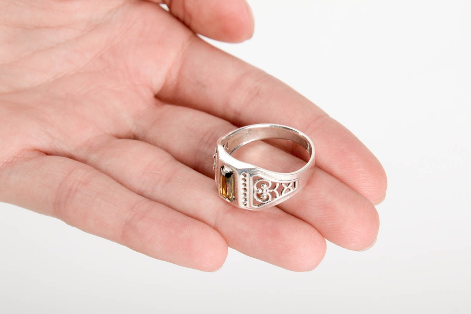 Handmade Herrenring Silber Designer Accessoire Ring Schmuck Geschenk Ideen  foto 5