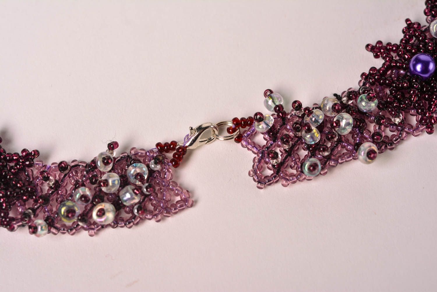 Collar de flores de abalorios bisutería artesanal accesorio de moda para mujer foto 5