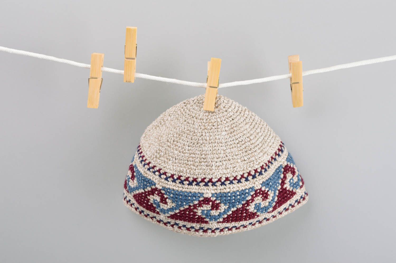 Crocheted hats handmade skullcap stylish accessories men hats warm winter hat photo 2